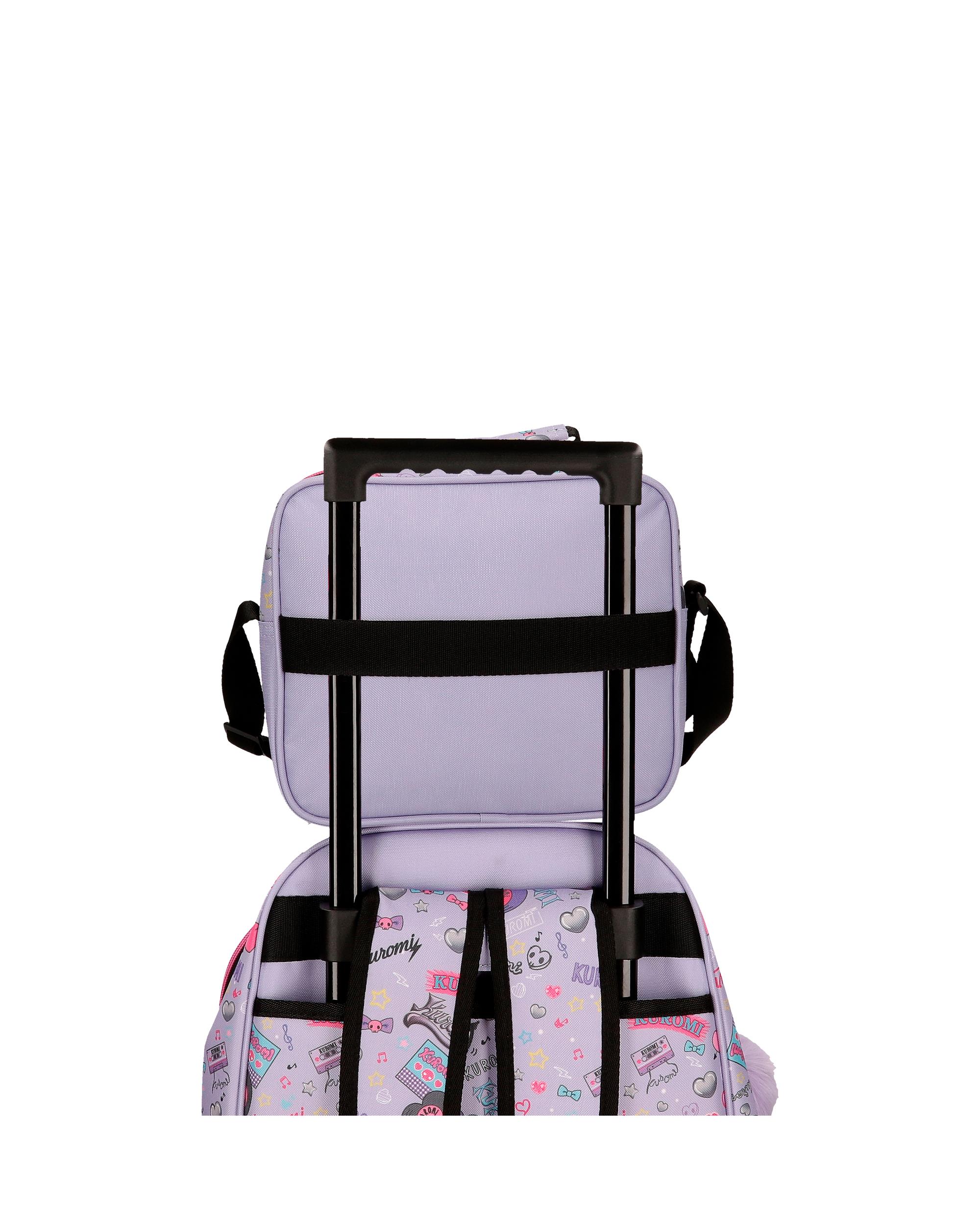 Neceser con bandolera adaptable Kuromi Retropop Morado-6