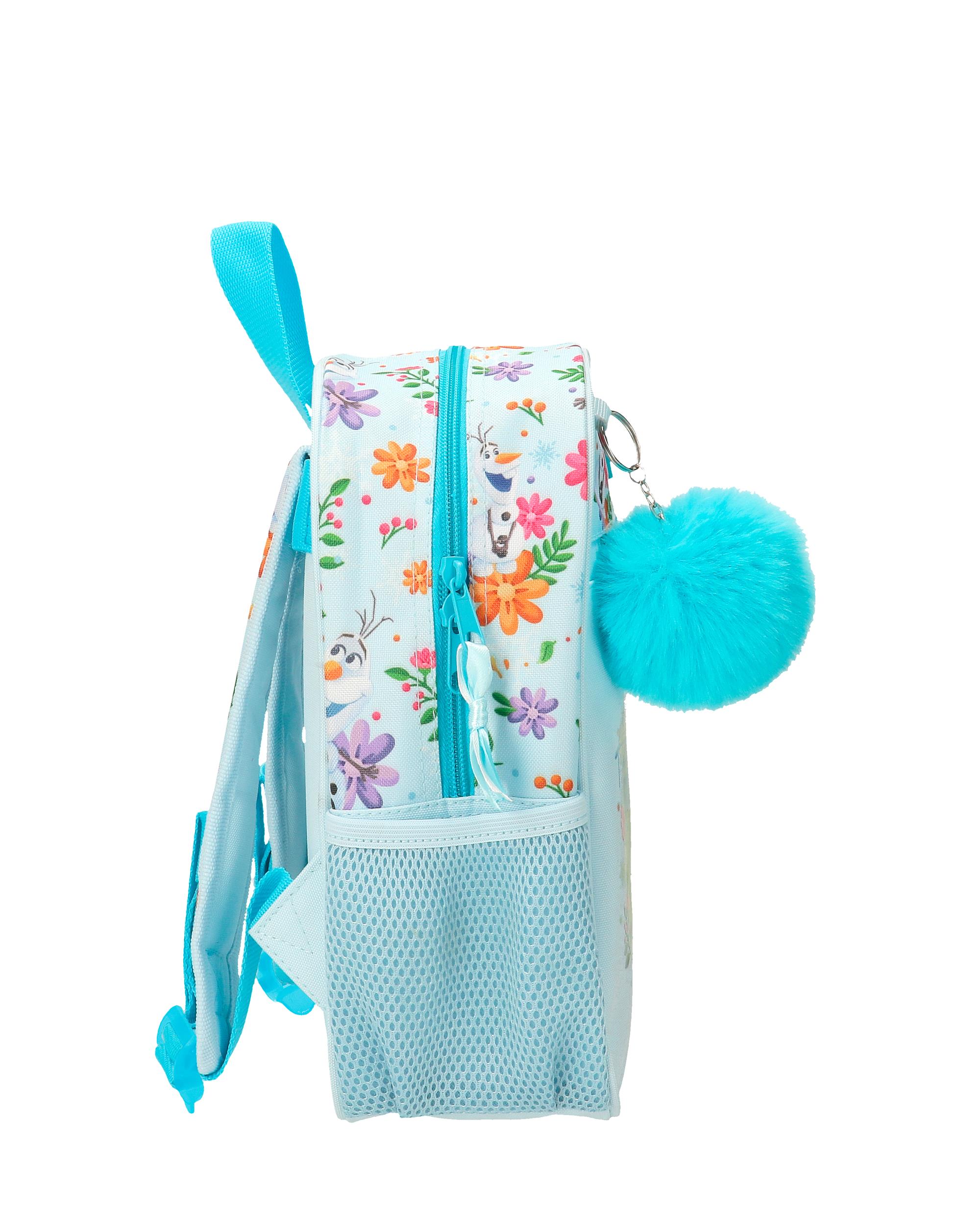 Mochila Frozen Forever con capacidad de 6,44L adaptable a carro azul claro Azul-2