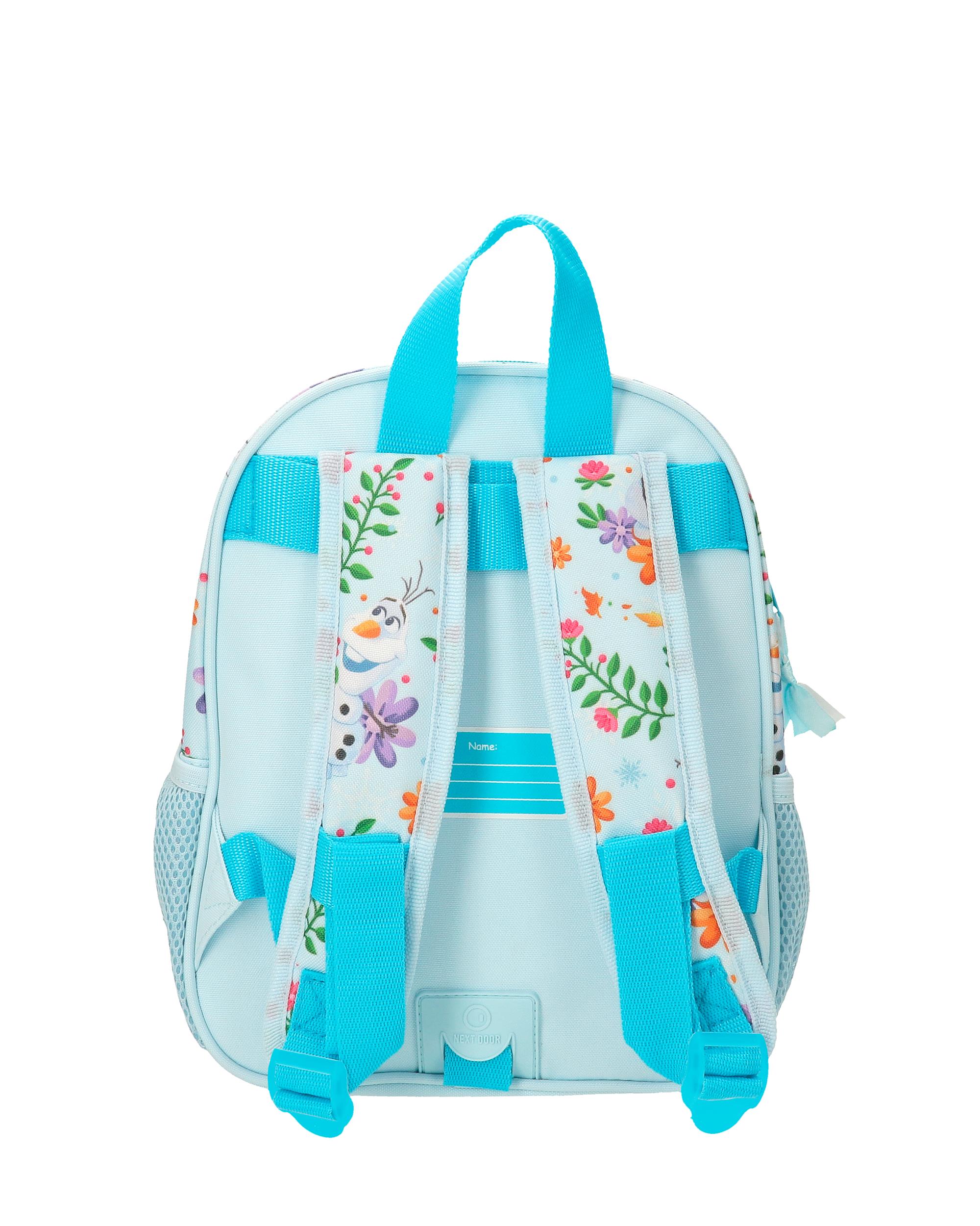 Mochila Frozen Forever con capacidad de 6,44L adaptable a carro azul claro Azul-3