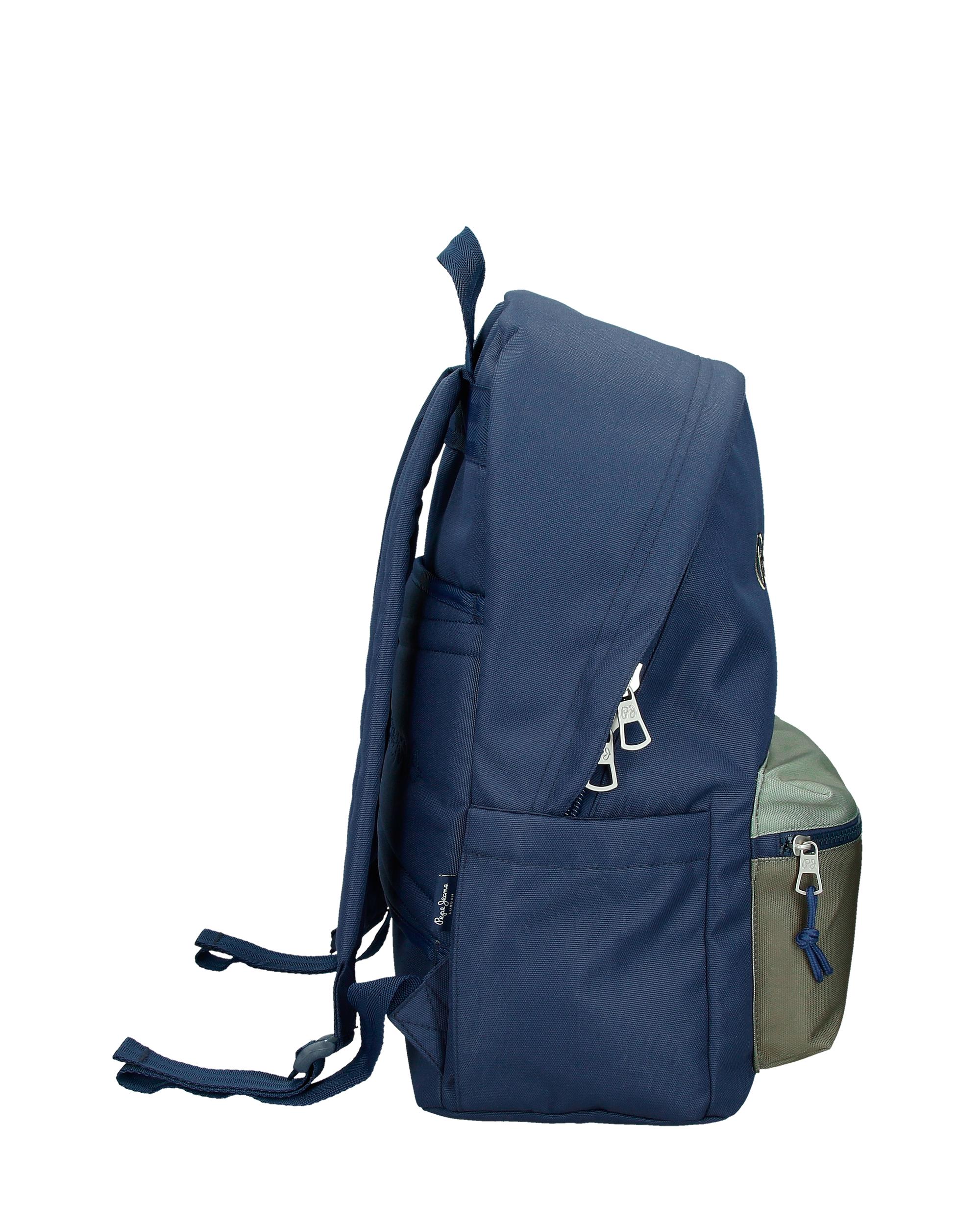Mochila escolar 44 cm PJL Arwyn adaptable a carro marino Azul-2