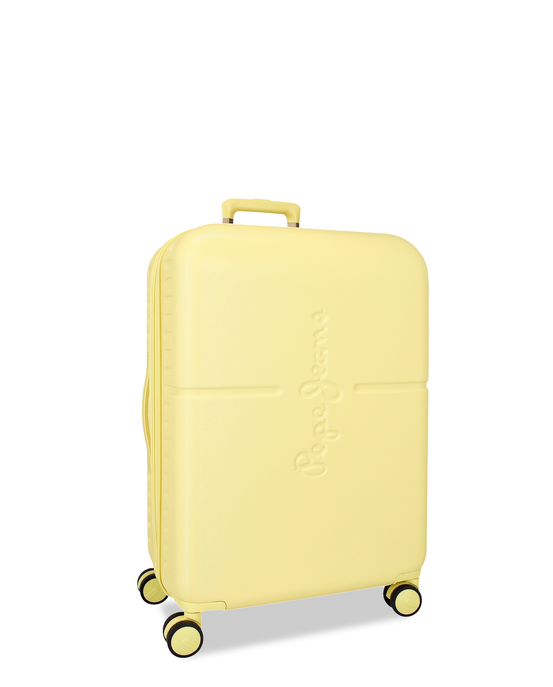 Imagen 1 de Maleta mediana 70 cm expandible pjl highlight abs rígida hasta 79l - Pepe Jeans - Amarillo Amarillo