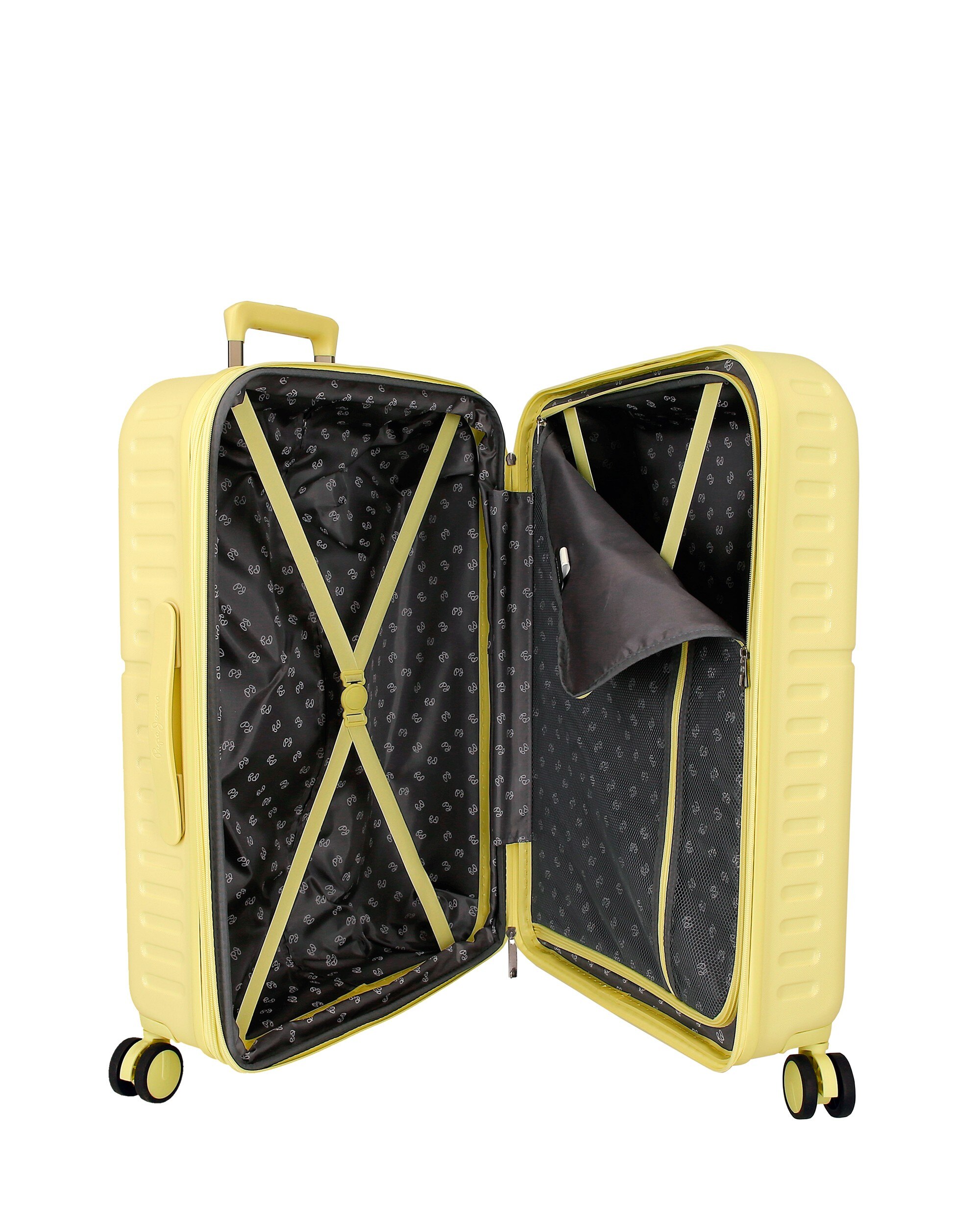 Imagen 5 de Maleta mediana 70 cm expandible pjl highlight abs rígida hasta 79l - Pepe Jeans - Amarillo Amarillo
