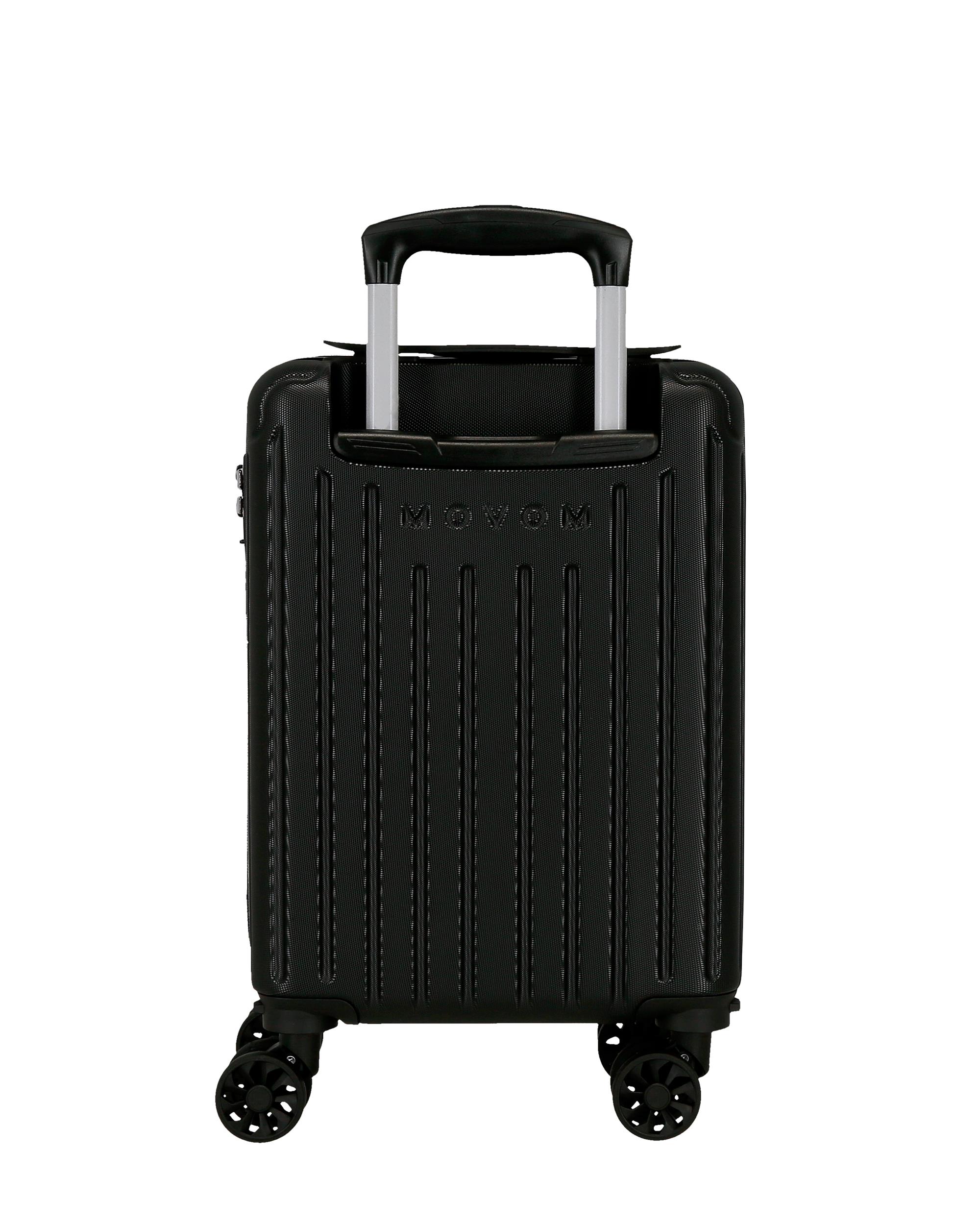 Maleta de cabina 40 cm movom timber abs rígida con capacidad de 24l - Negro Negro-3