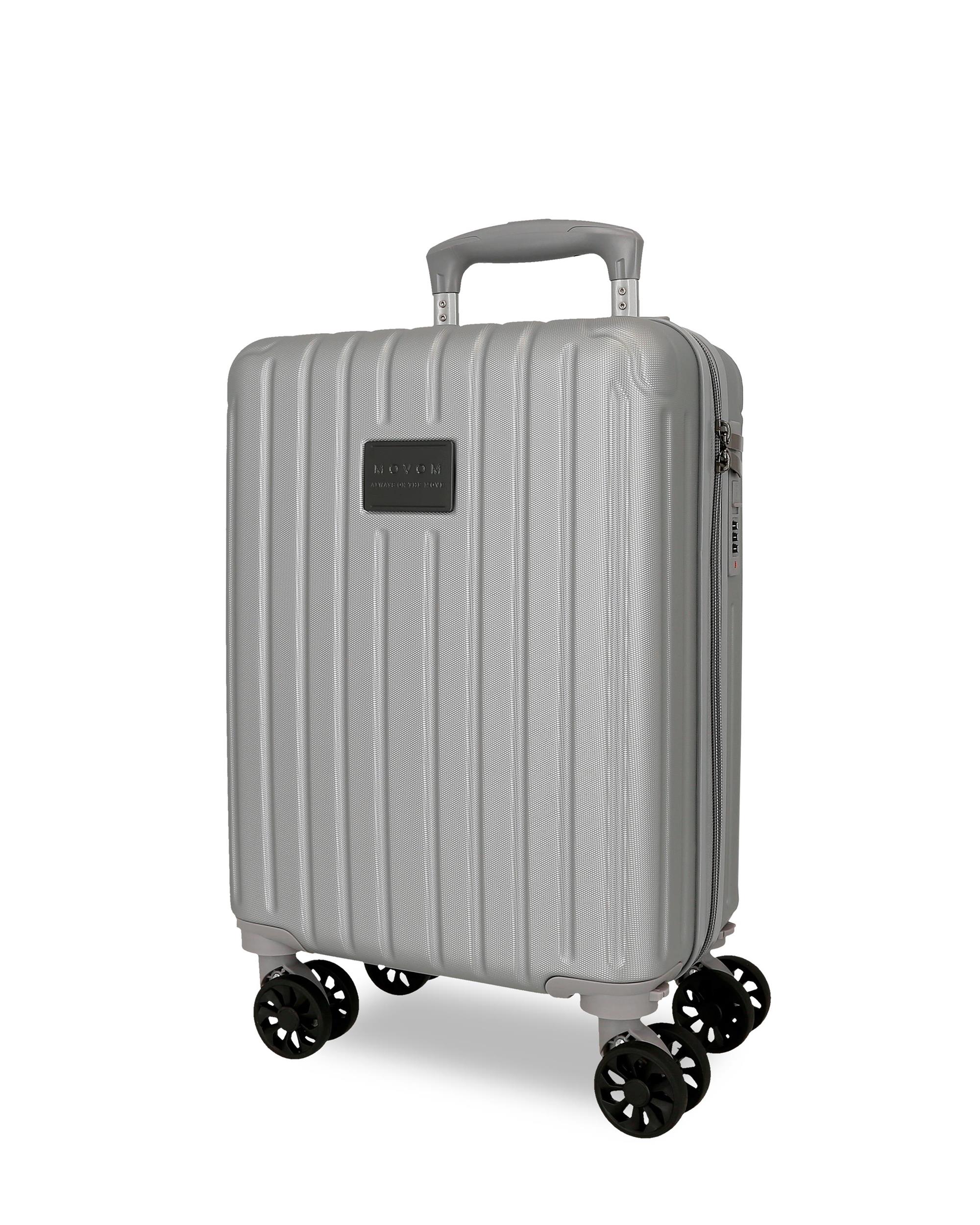 Maleta de cabina 40 cm movom timber abs rígida con capacidad de 24l - Gris Gris-1