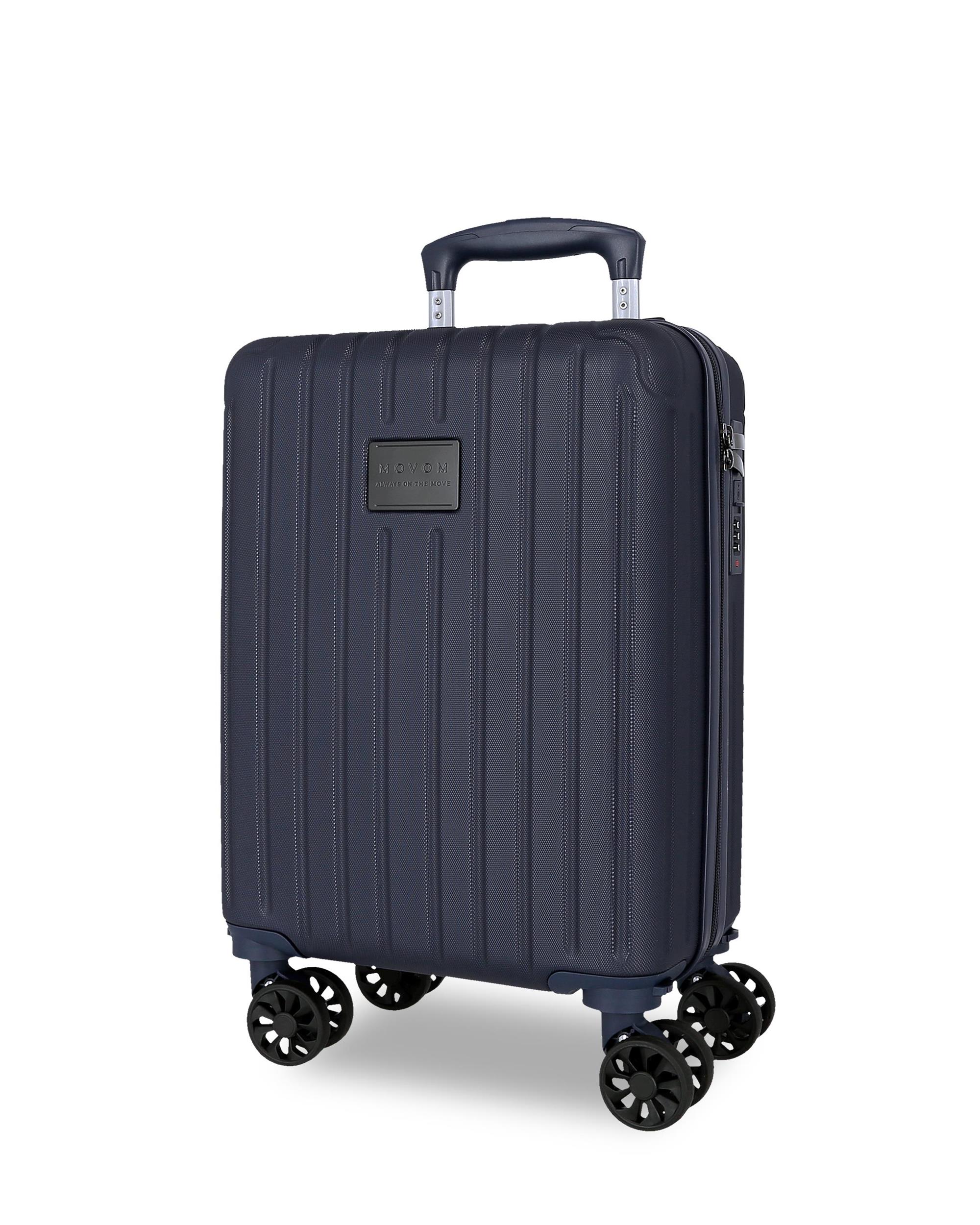 Imagen 0 de Maleta de cabina 40 cm movom timber abs rígida con capacidad de 24l Azul