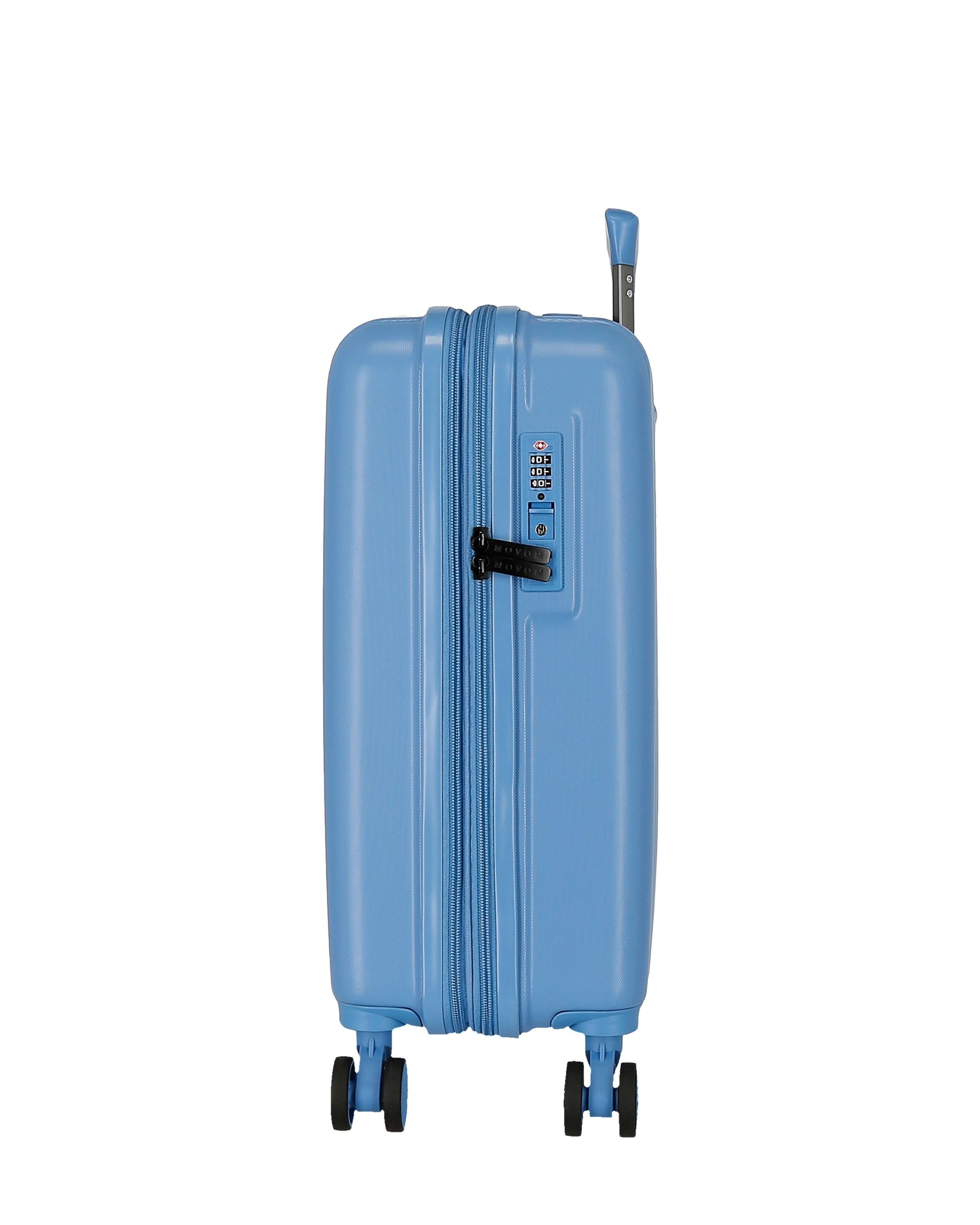 Imagen 2 de Maleta de cabina extensible rígida 55cm movom wood marino rígida con capacidad de 46l - Azul Azul