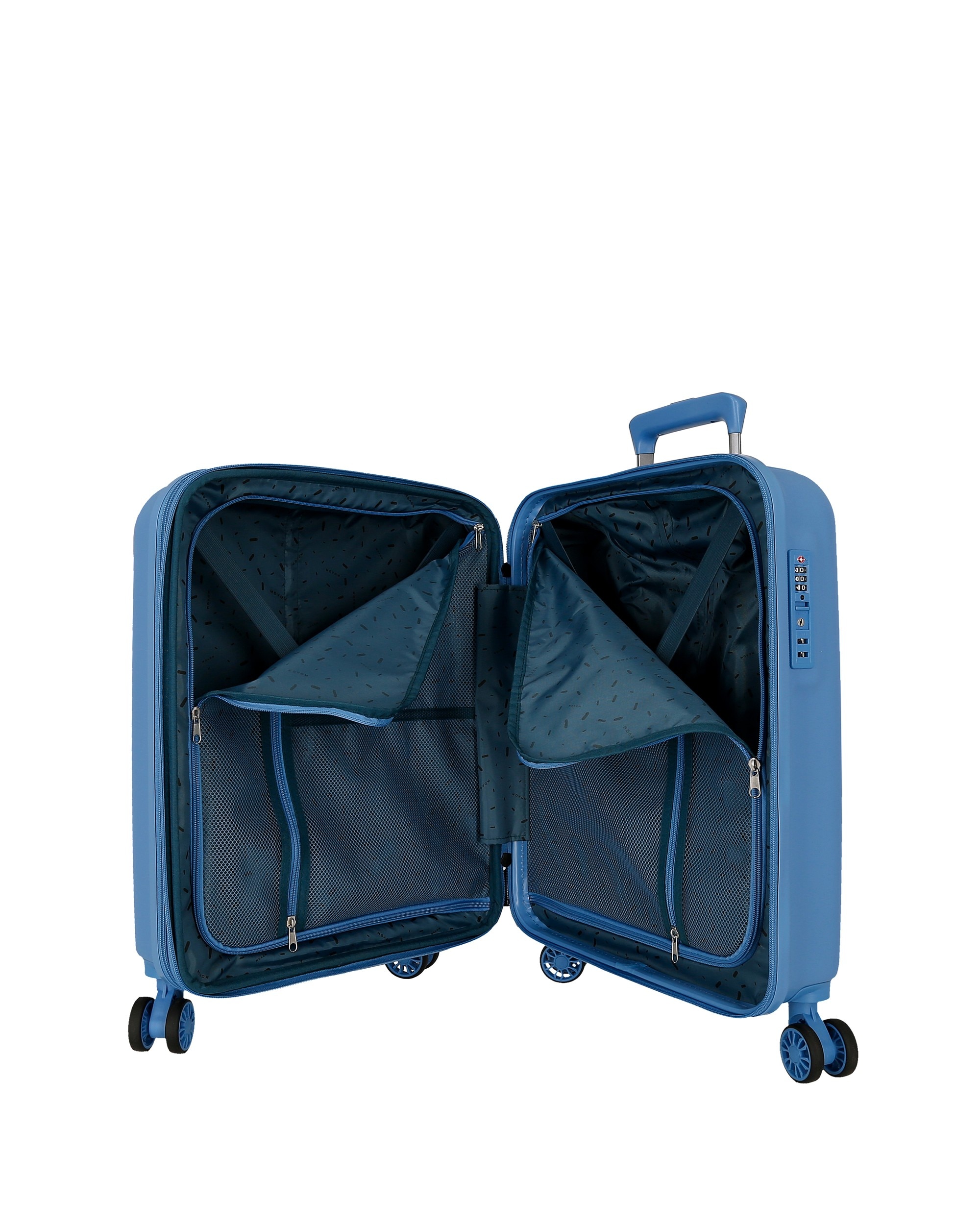Imagen 5 de Maleta de cabina extensible rígida 55cm movom wood marino rígida con capacidad de 46l - Azul Azul
