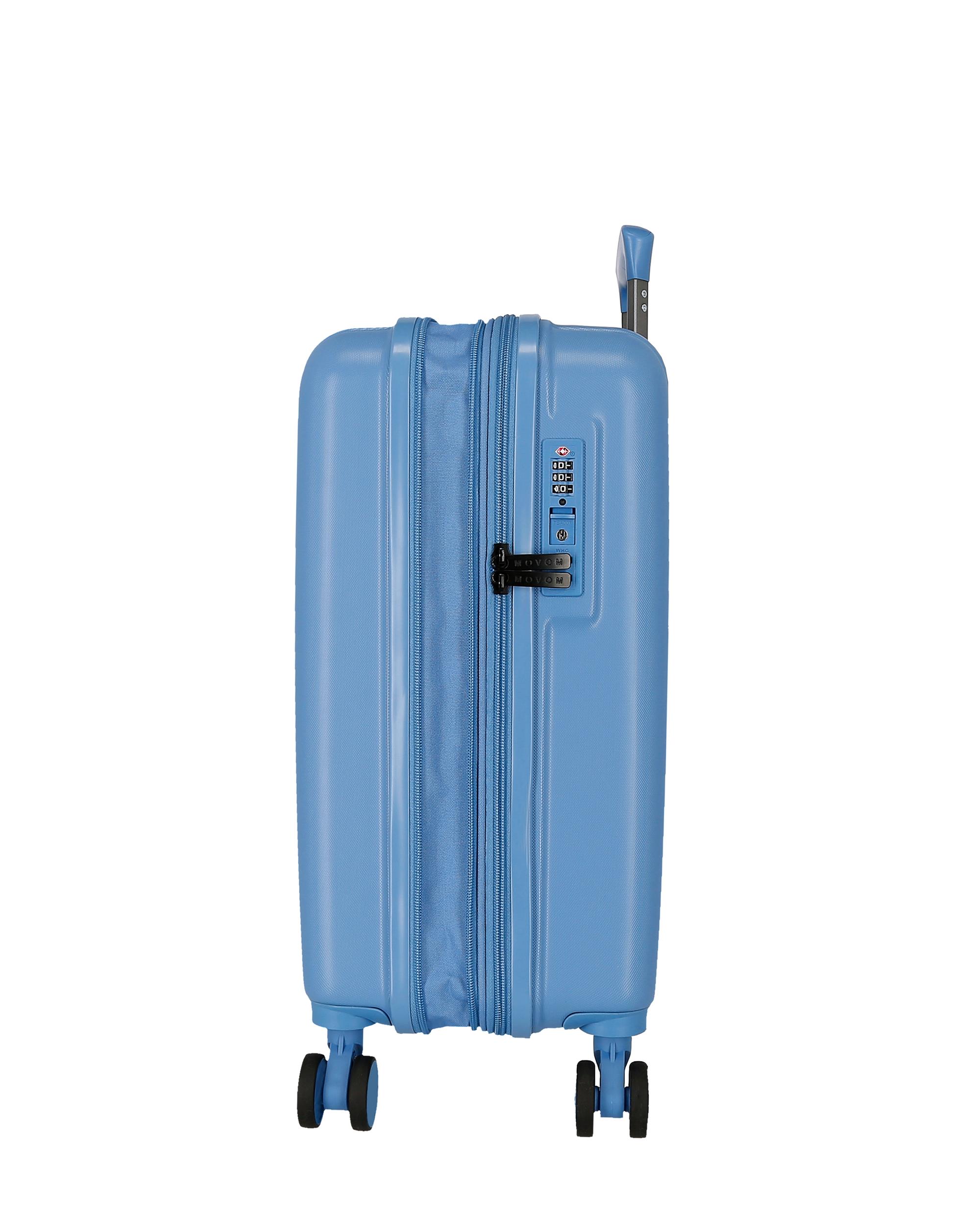 Imagen 6 de Maleta de cabina extensible rígida 55cm movom wood marino rígida con capacidad de 46l - Azul Azul
