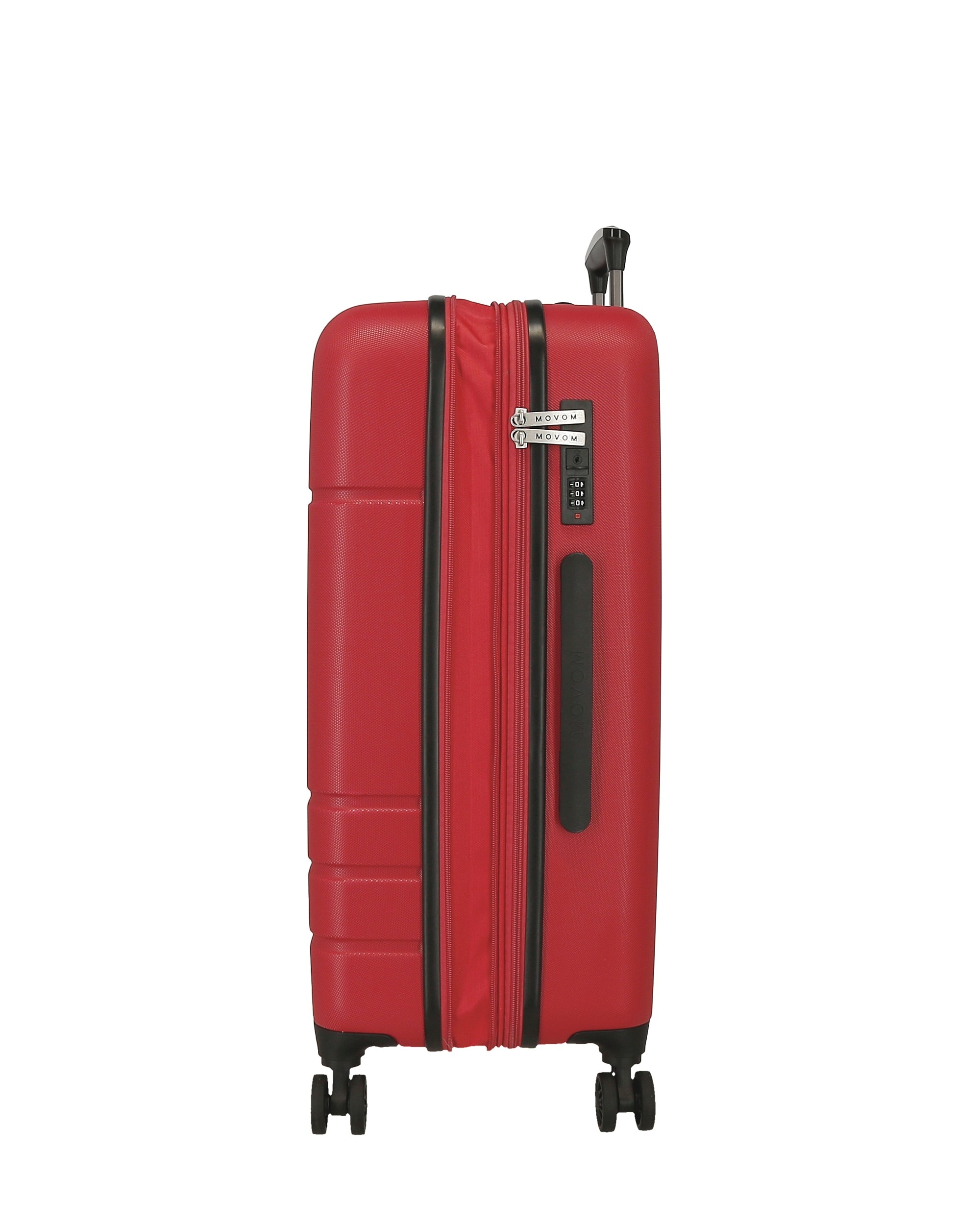 Imagen 6 de Juego de maletas 55-68 cm expandible movom galaxy abs rígida hasta 111l - Rojo Rojo