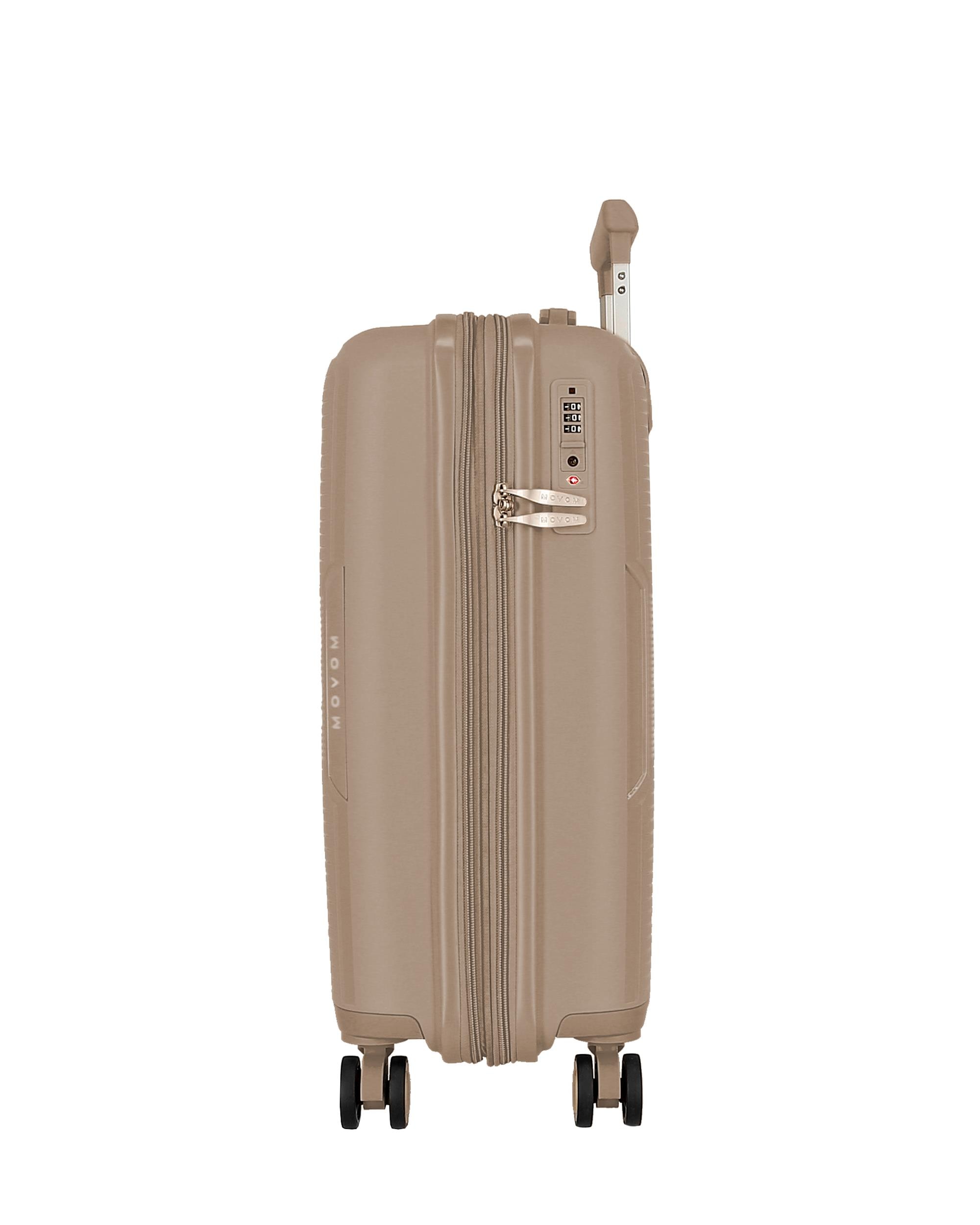 Imagen 2 de Maleta de cabina 55 cm extensible new ocuri con capacidad de 37l en rosa - Movom - Oro Oro