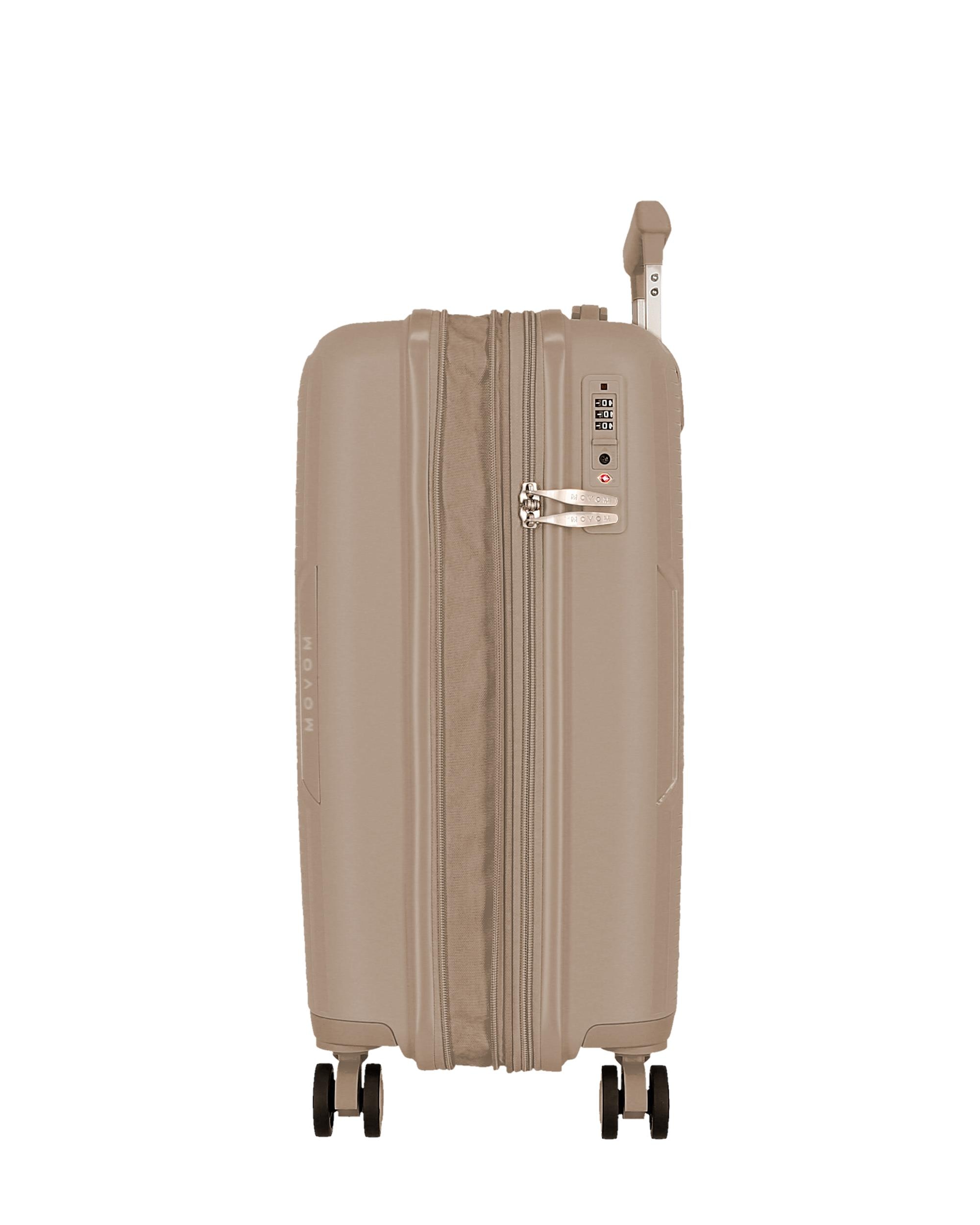 Imagen 6 de Maleta de cabina 55 cm extensible new ocuri con capacidad de 37l en rosa - Movom - Oro Oro