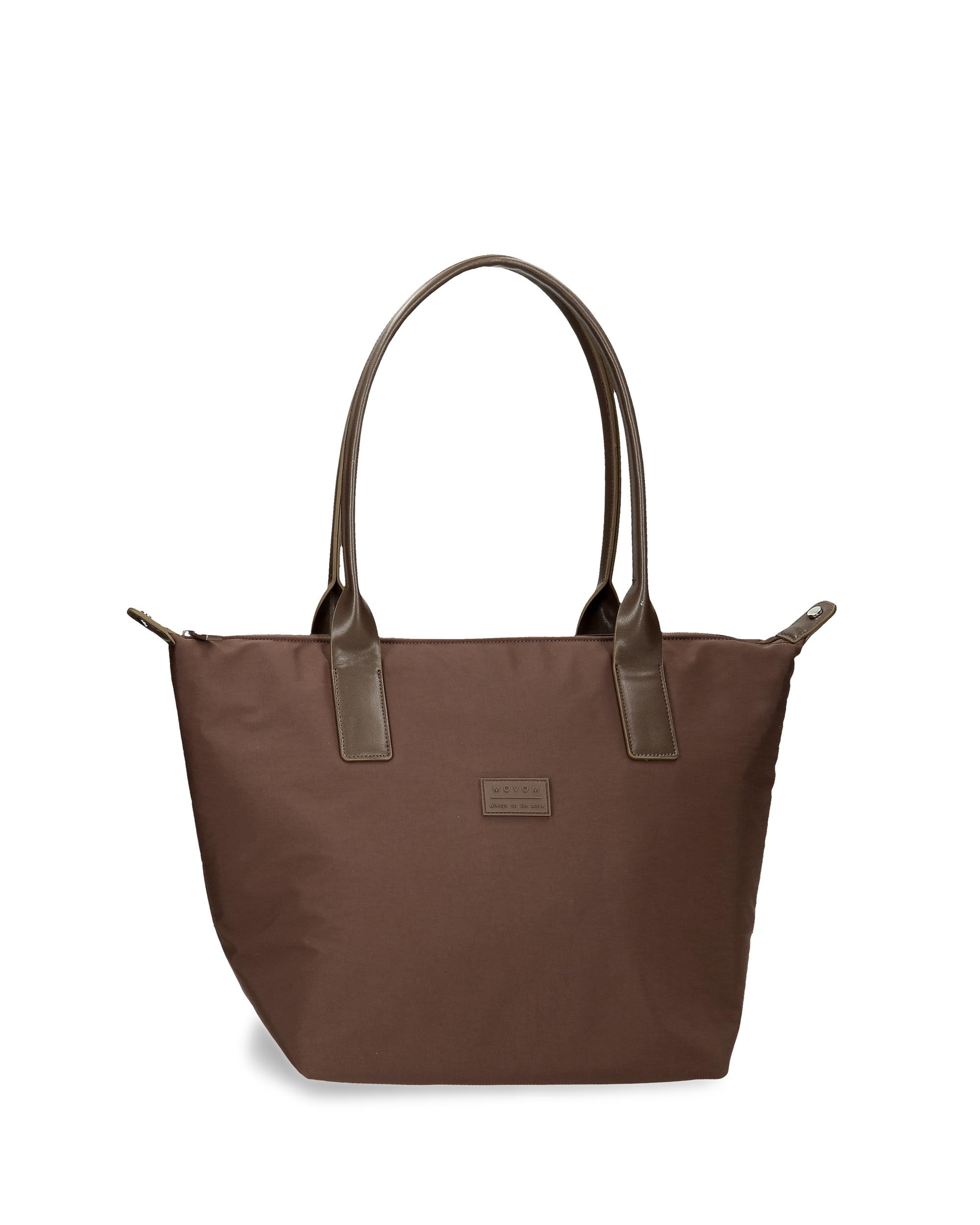 Bolso de hombro tote movom loop en negro - Marrón Marrón-1