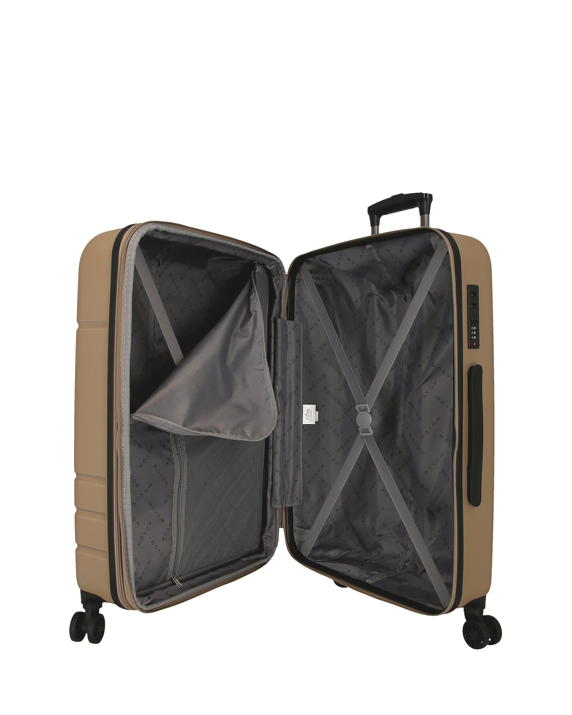 Imagen 5 de Juego de maletas 55-68 cm expandible movom galaxy abs rígida hasta 111l - Oro Oro