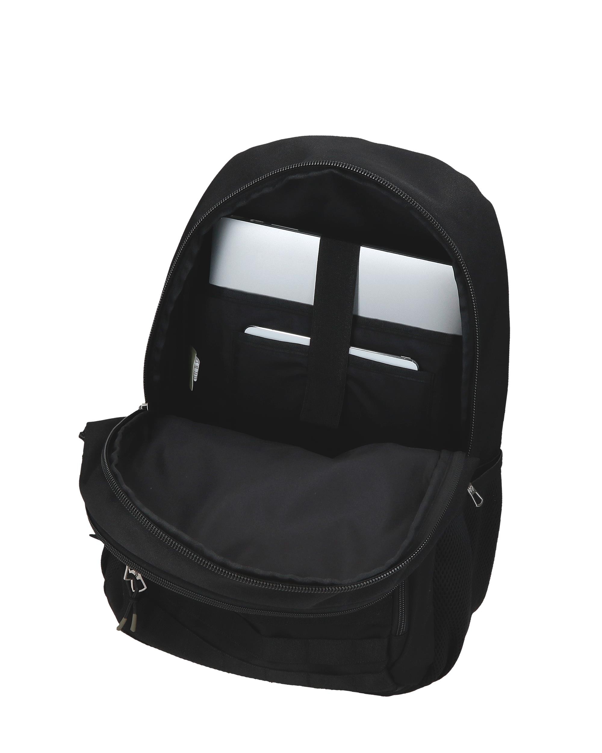 Imagen 4 de Mochila escolar 46 cm PJL Edward dos compartimentos con carro negro Negro