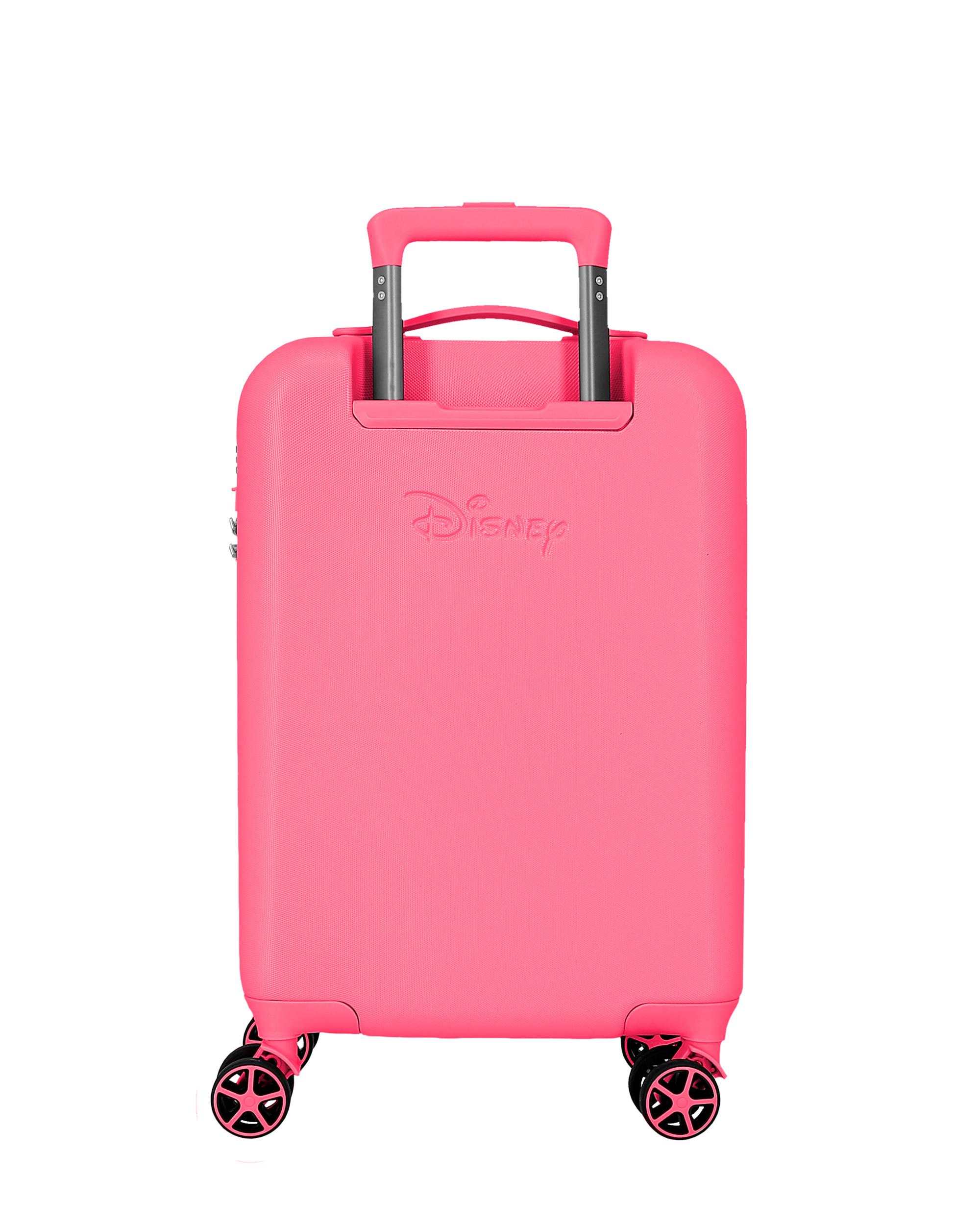 Imagen 3 de Maleta de cabina 55 cm traveling with minnie abs rígida con capacidad de 32l turquesa azul - Disney - Rosa Rosa