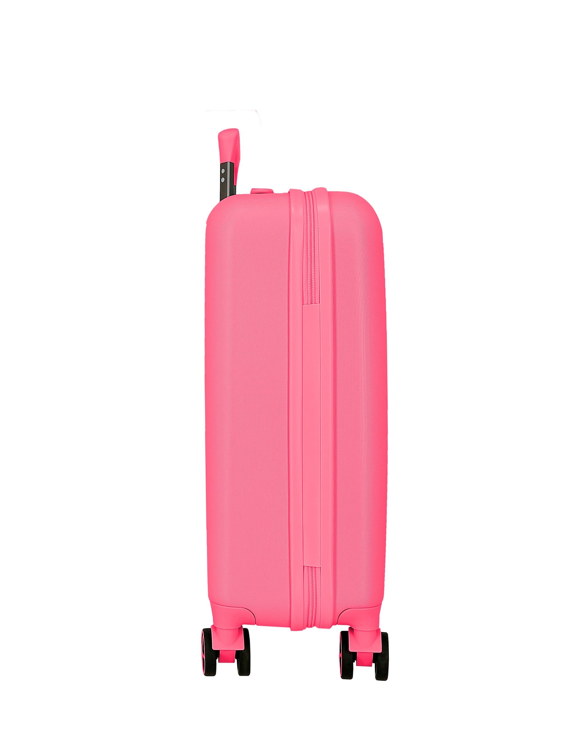 Imagen 4 de Maleta de cabina 55 cm traveling with minnie abs rígida con capacidad de 32l turquesa azul - Disney - Rosa Rosa