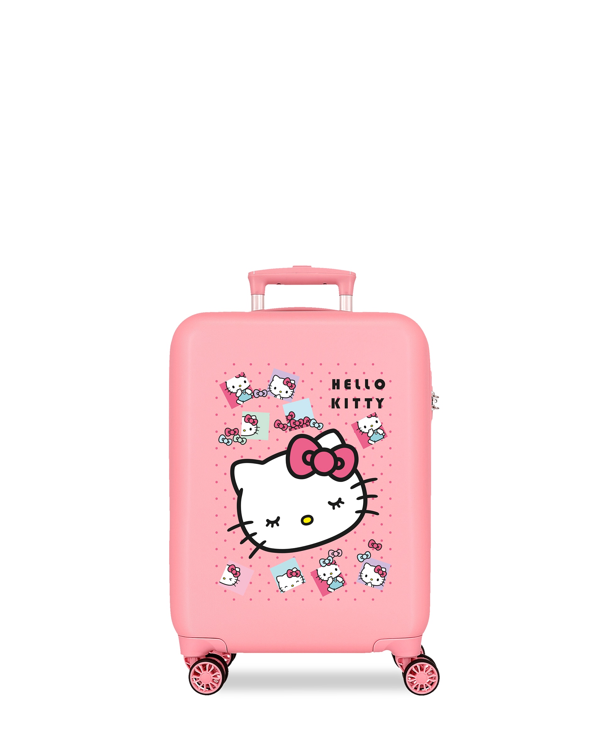 Maleta de cabina 55 cm Hello Kitty Bows ABS rígida con capacidad de 35L - Personajes - Rosa Rosa-1