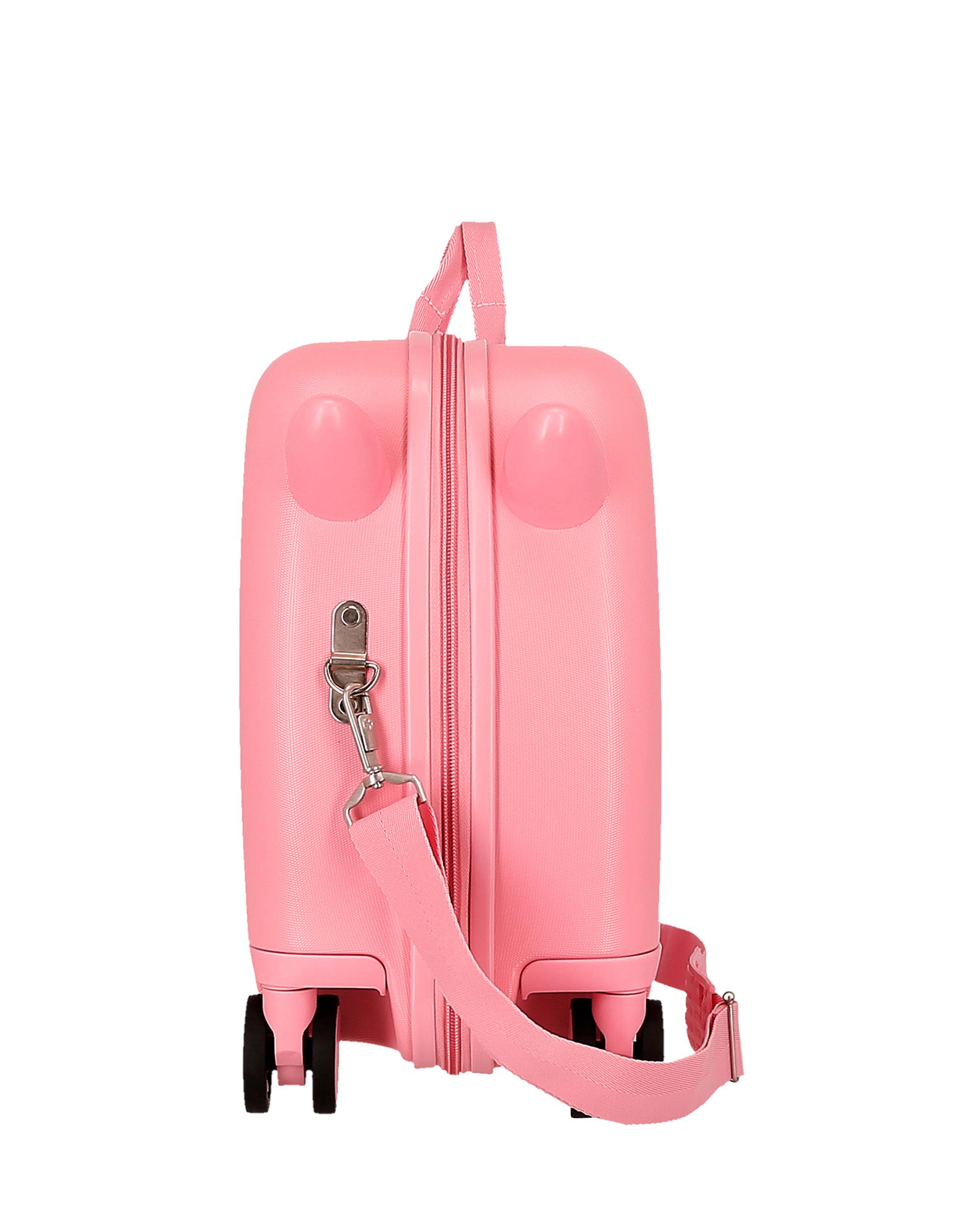 Maleta infantil 2 ruedas multidireccionales 50 cm Hello Kitty Bows ABS rígida con capacidad de 34L - Personajes - Rosa pastel Rosa pastel-4