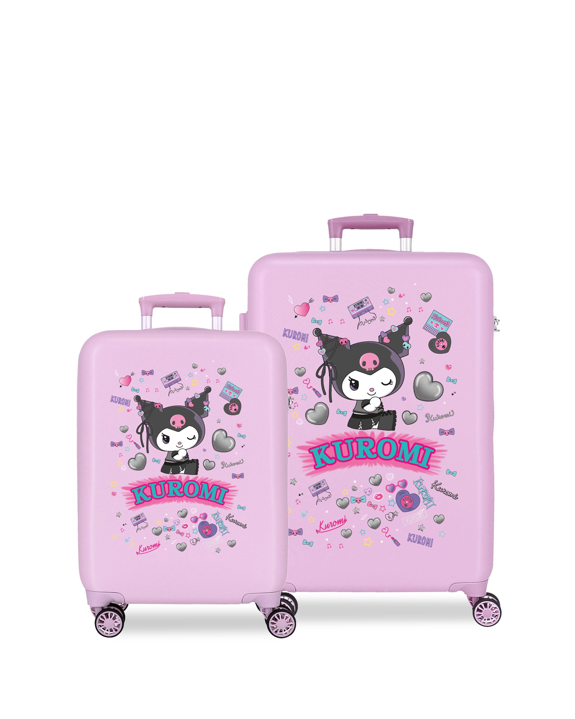 Juego de maletas 55-65 cm kuromi retro pop abs rígida con
