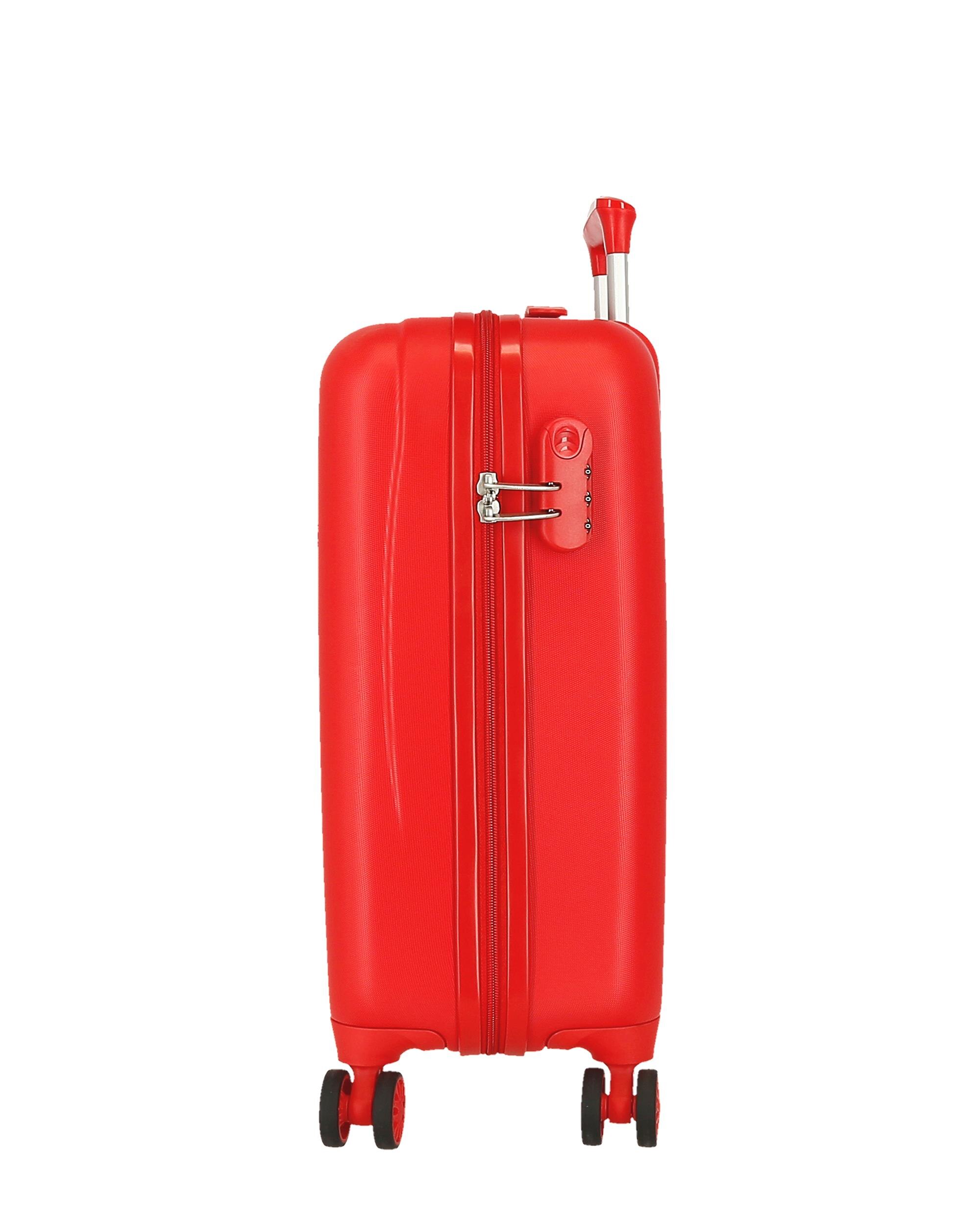 Maleta de cabina 50 cm mcqueen red abs rígida con capacidad de 33l - Disney - Rojo Rojo-2