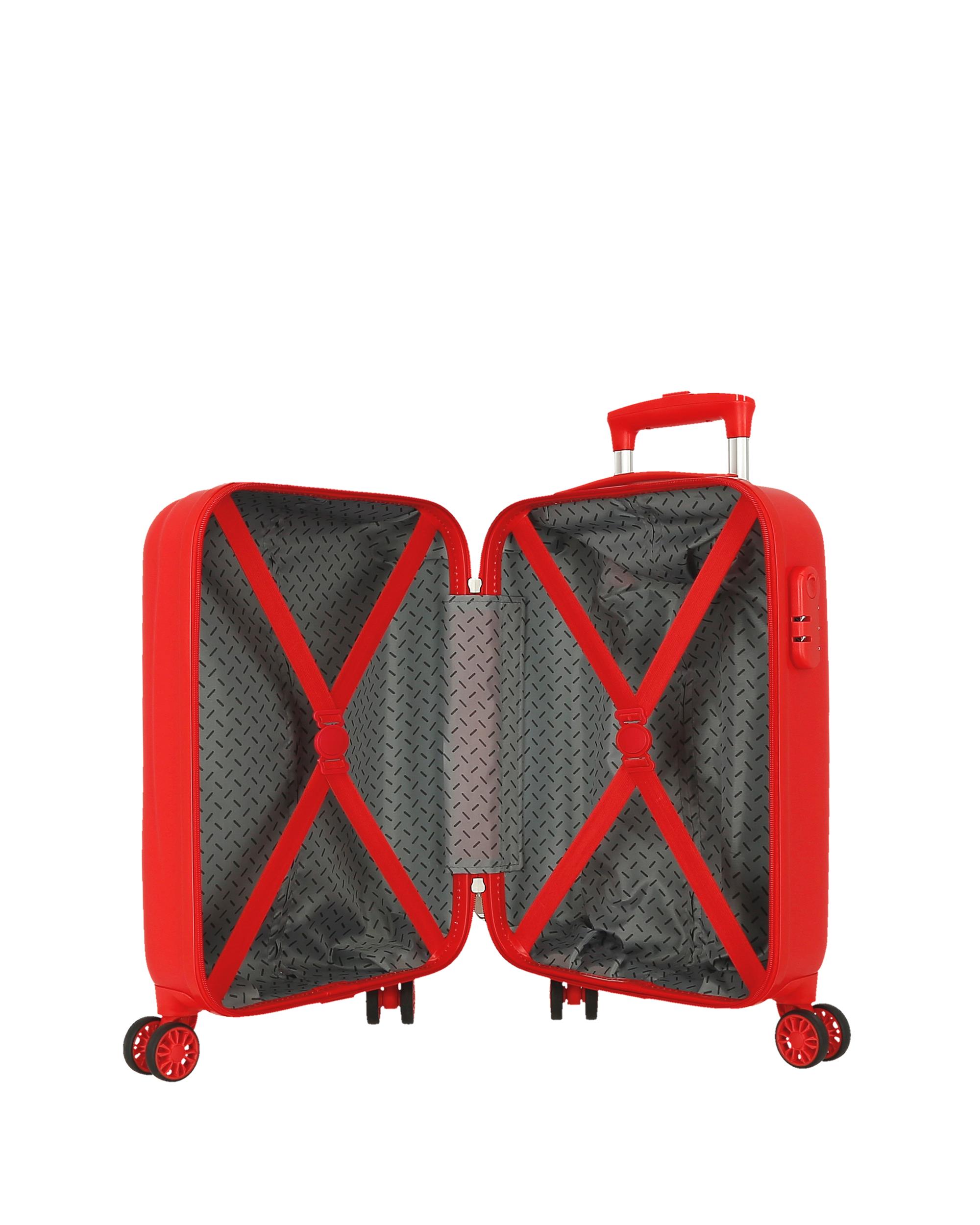 Maleta de cabina 50 cm mcqueen red abs rígida con capacidad de 33l - Disney - Rojo Rojo-5