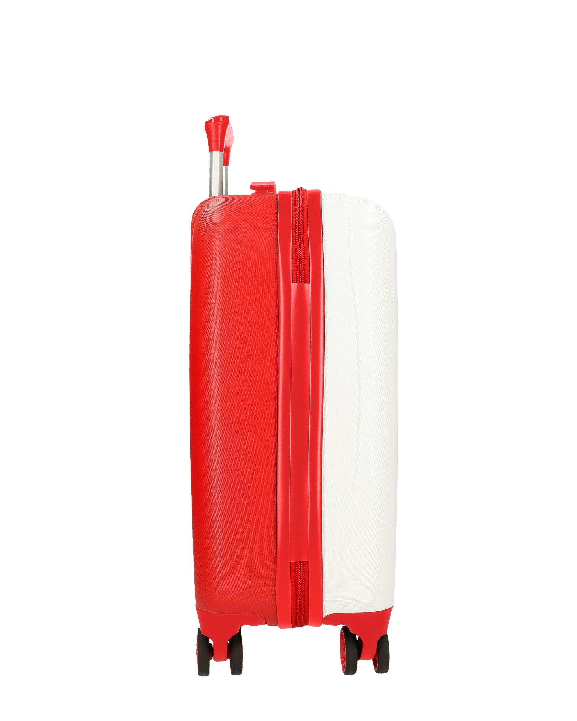Maleta de cabina 50 cm mcqueen red abs rígida con capacidad de 33l - Disney - Blanco Blanco-4