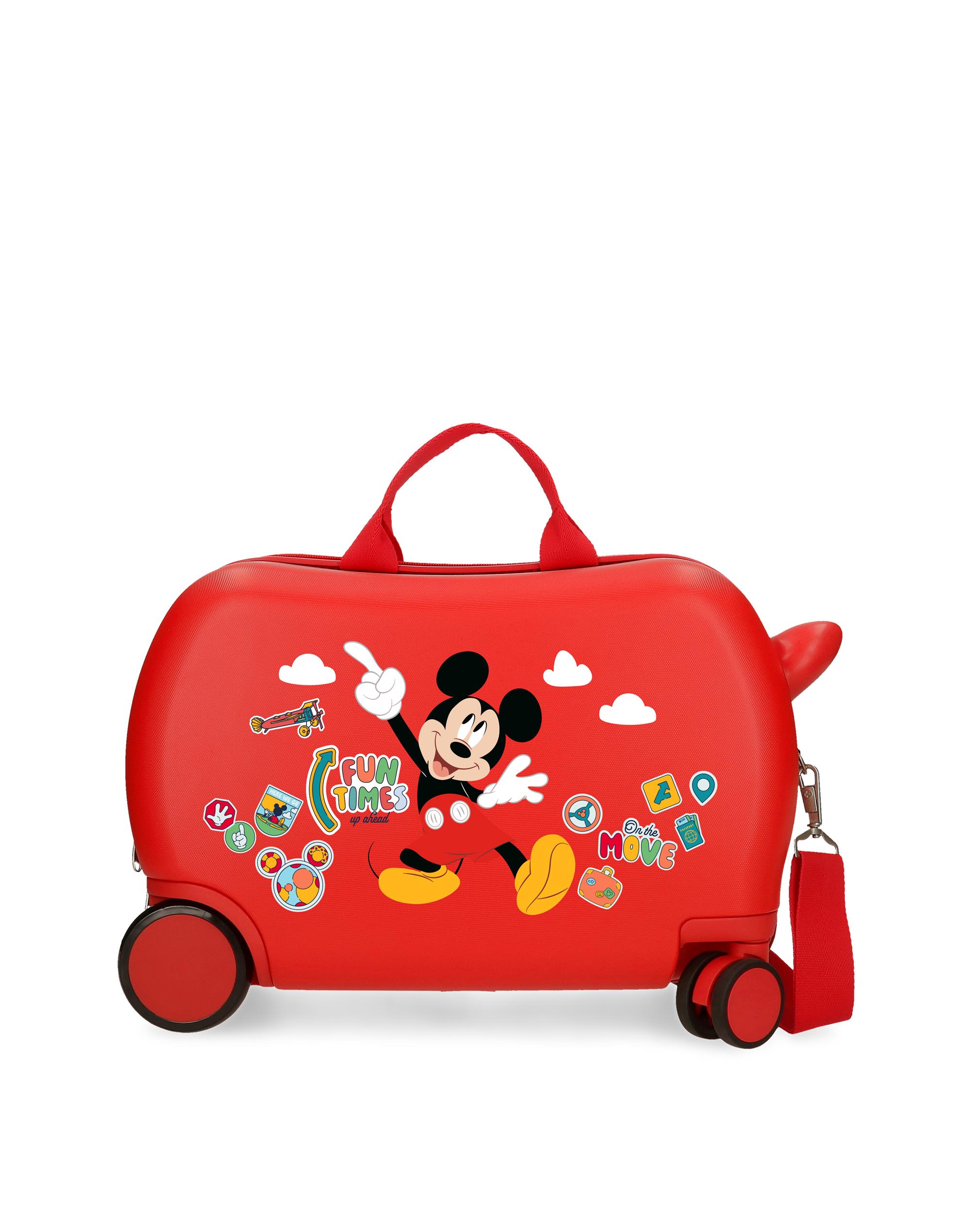 Mala de Cabine 55 Cm Mickey Fun Times Abs Rígida com Capacidade de 35l Vermelho-1