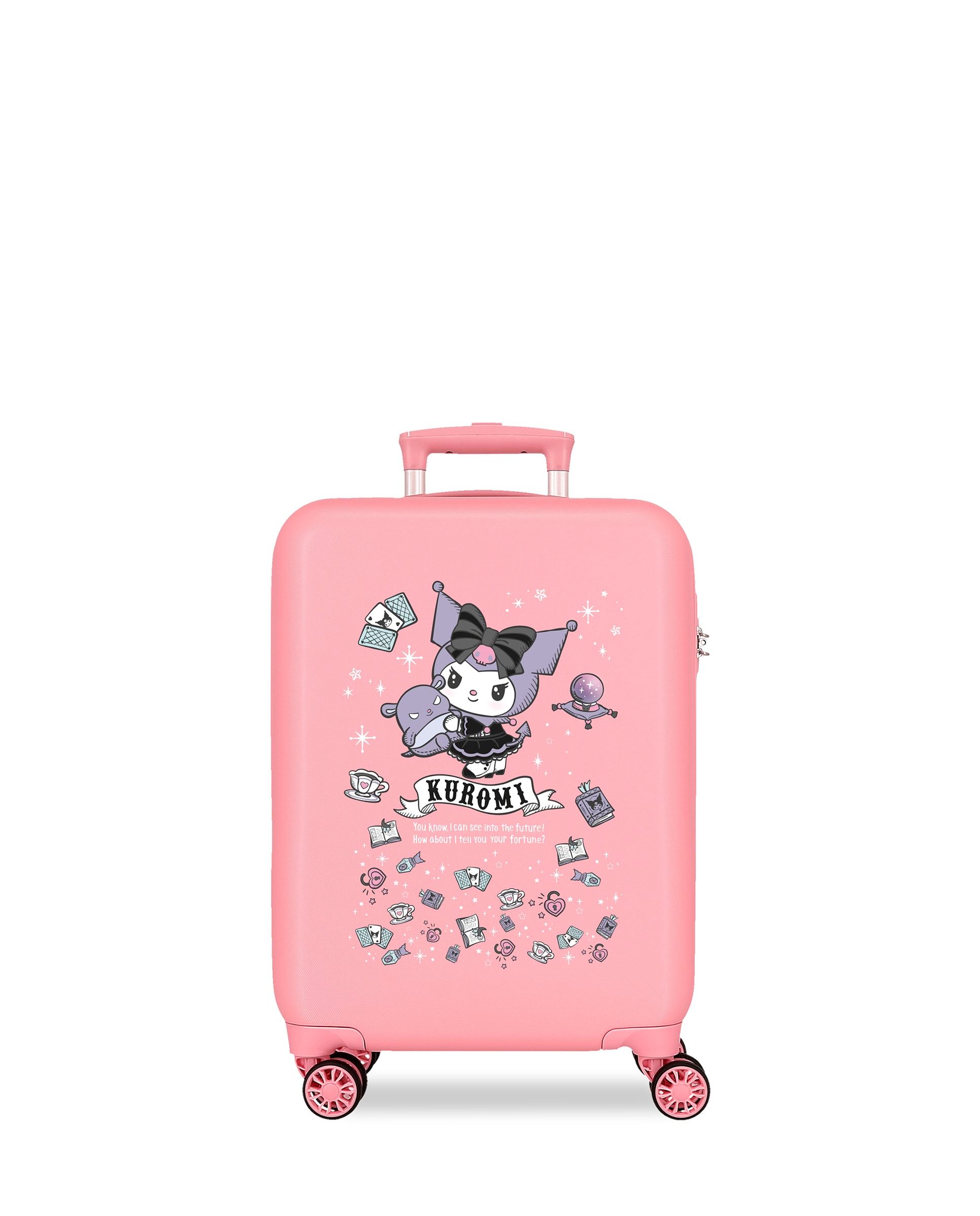 Maleta de cabina 55 cm Kuromi Fortune Telling ABS rígida con