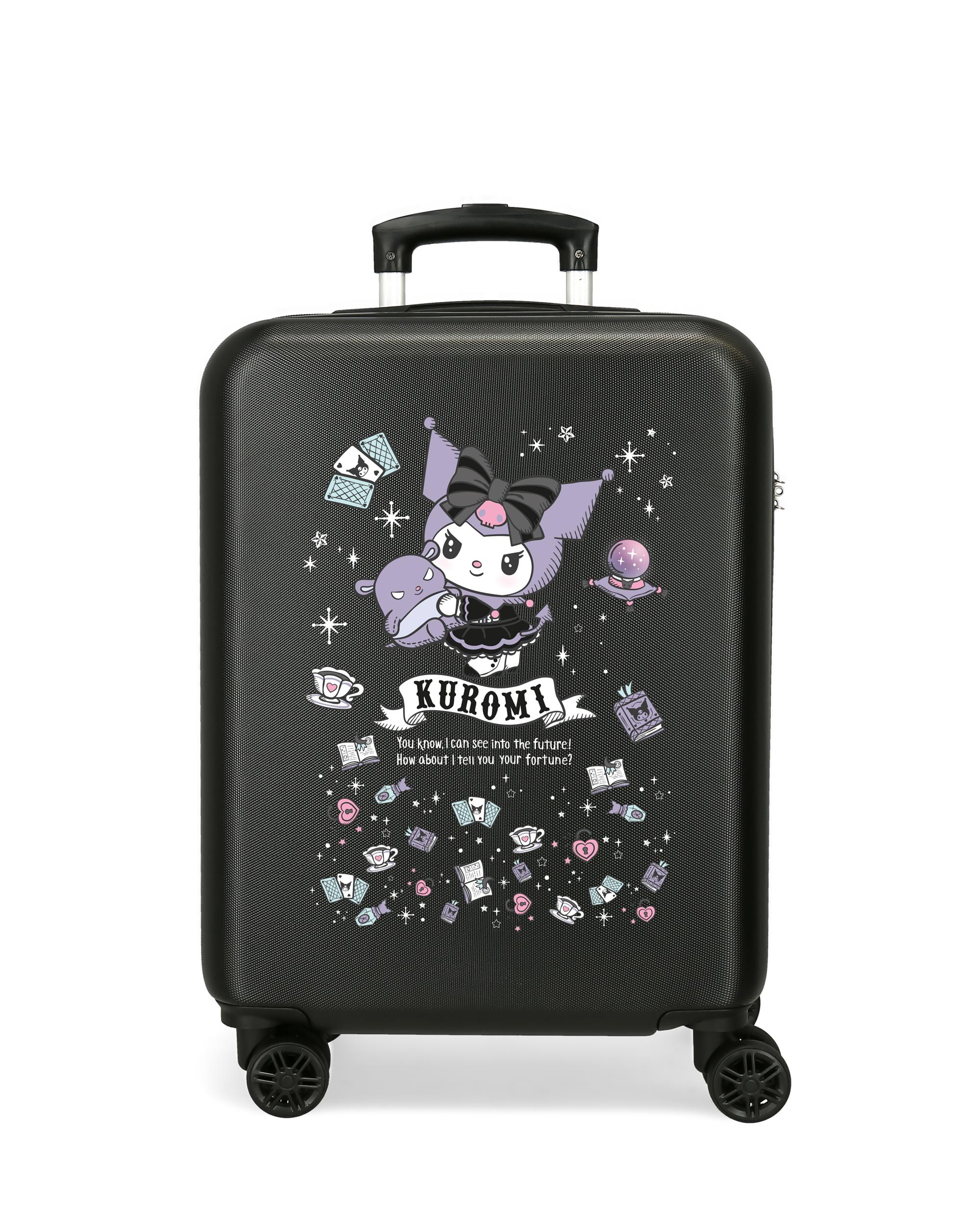 Maleta de cabina 55 cm kuromi fortune telling abs rígida con