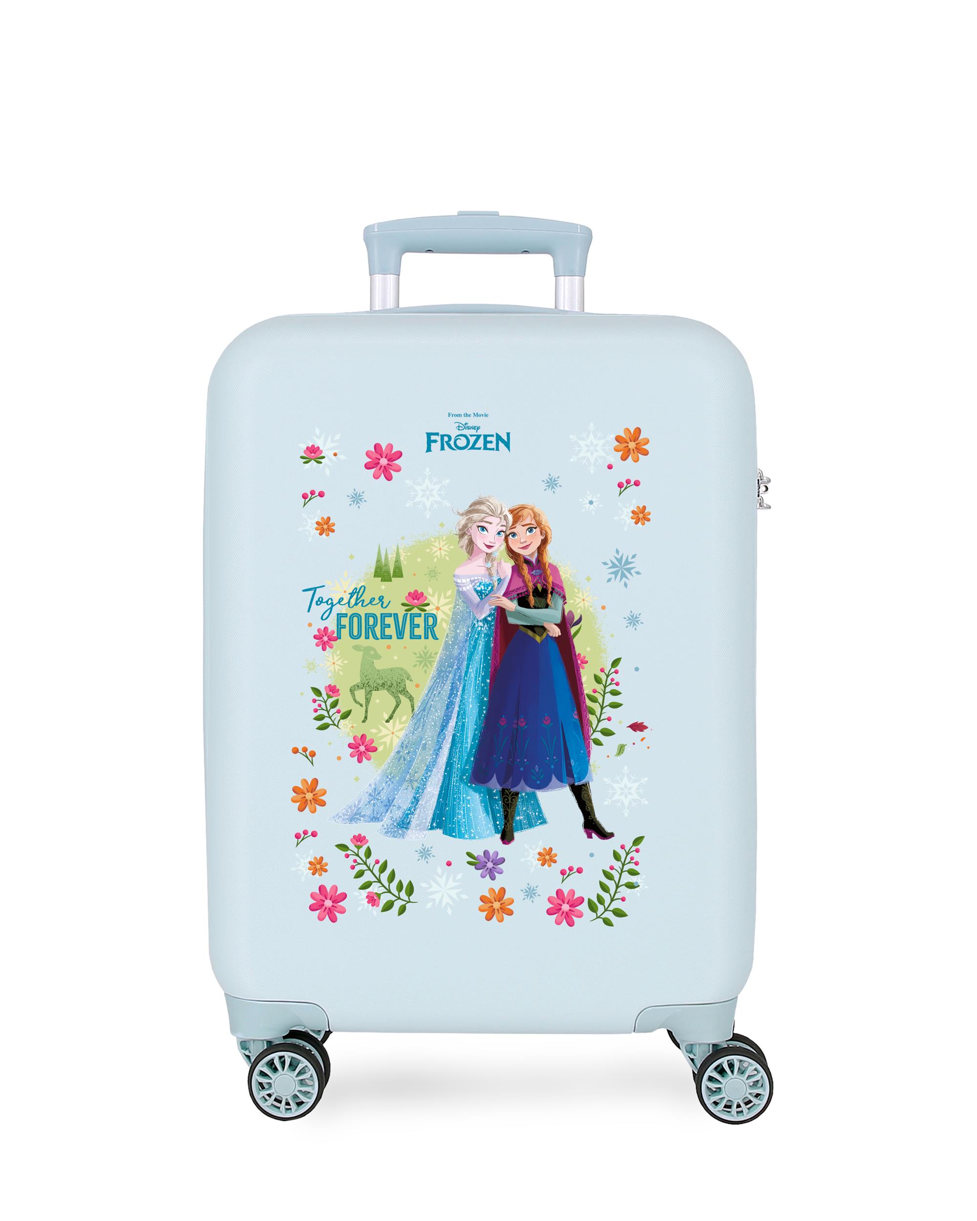 Disney - Maleta de cabina 55 cm forever abs rígida con capacidad de 35l.