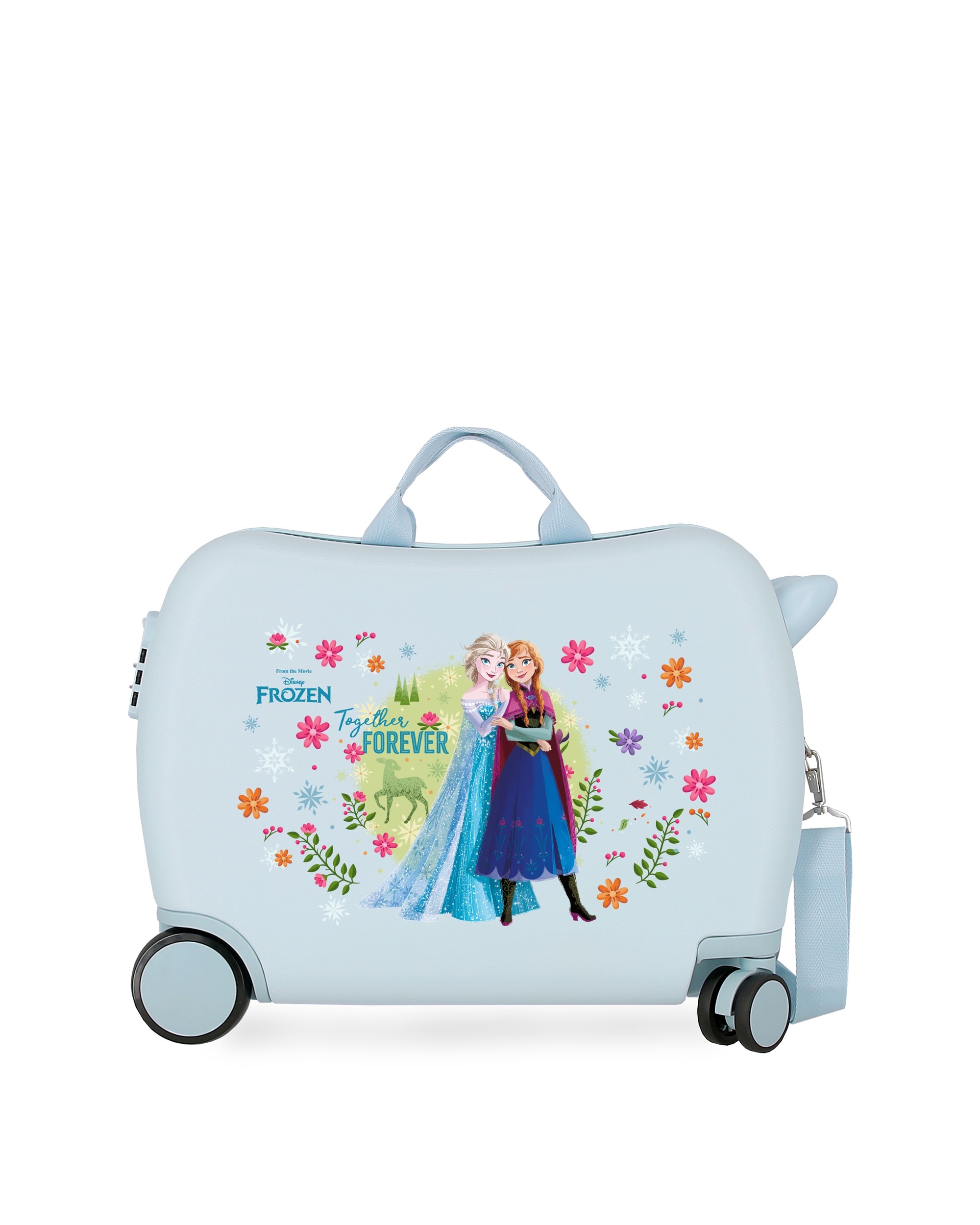 Imagen 1 de Maleta infantil 2 ruedas multidireccionales 50 cm forever abs rígida con capacidad de 34l Azul