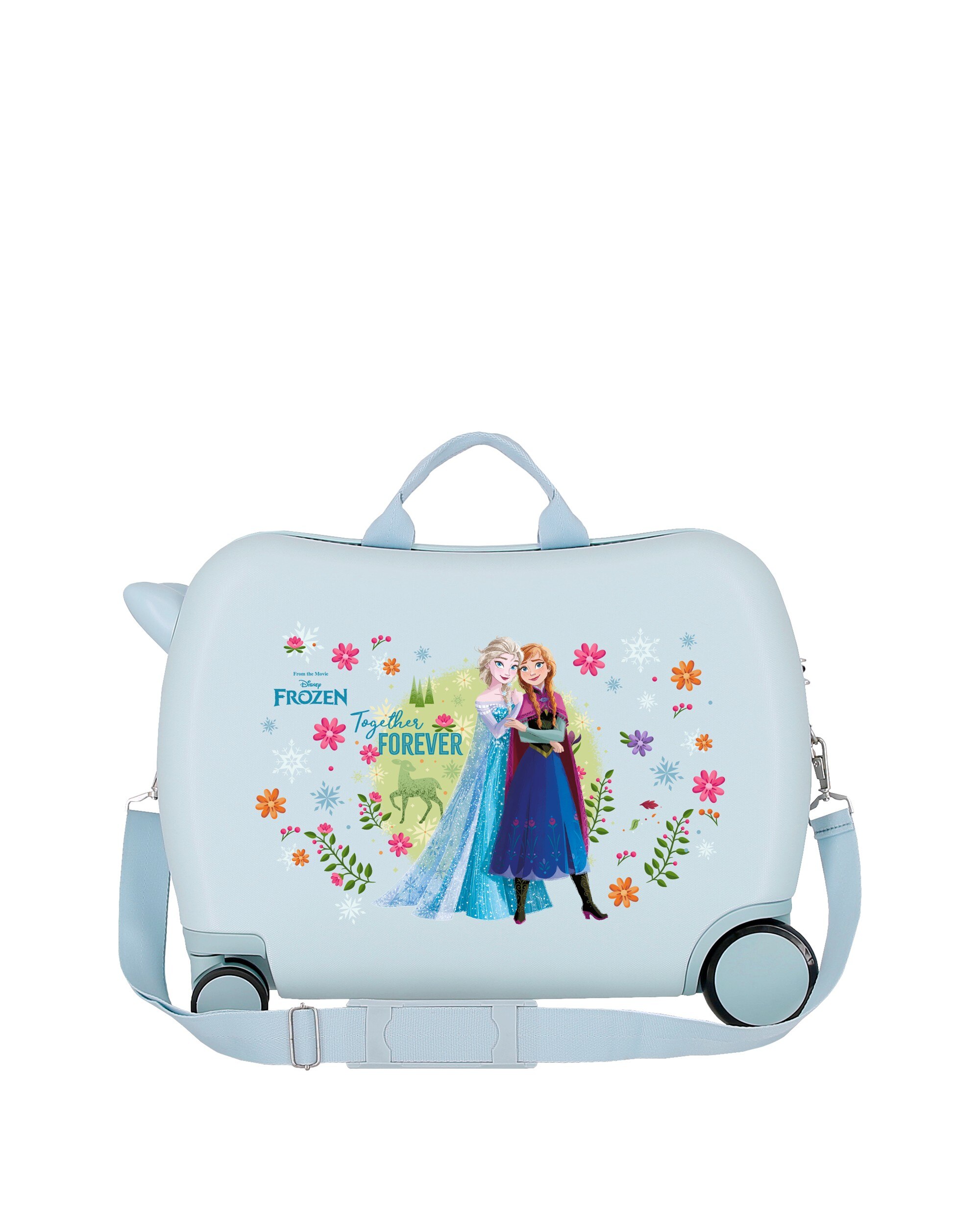 Imagen 3 de Maleta infantil 2 ruedas multidireccionales 50 cm forever abs rígida con capacidad de 34l - Disney - Azul Azul