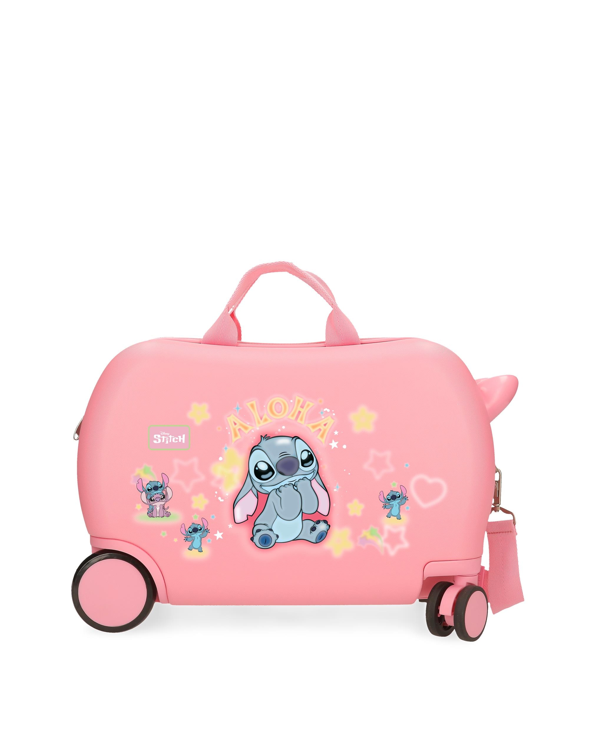 Disney - Maleta infantil 2 ruedas multidireccionales 45 cm stitch you&me abs rígida con capacidad de 24,6l.