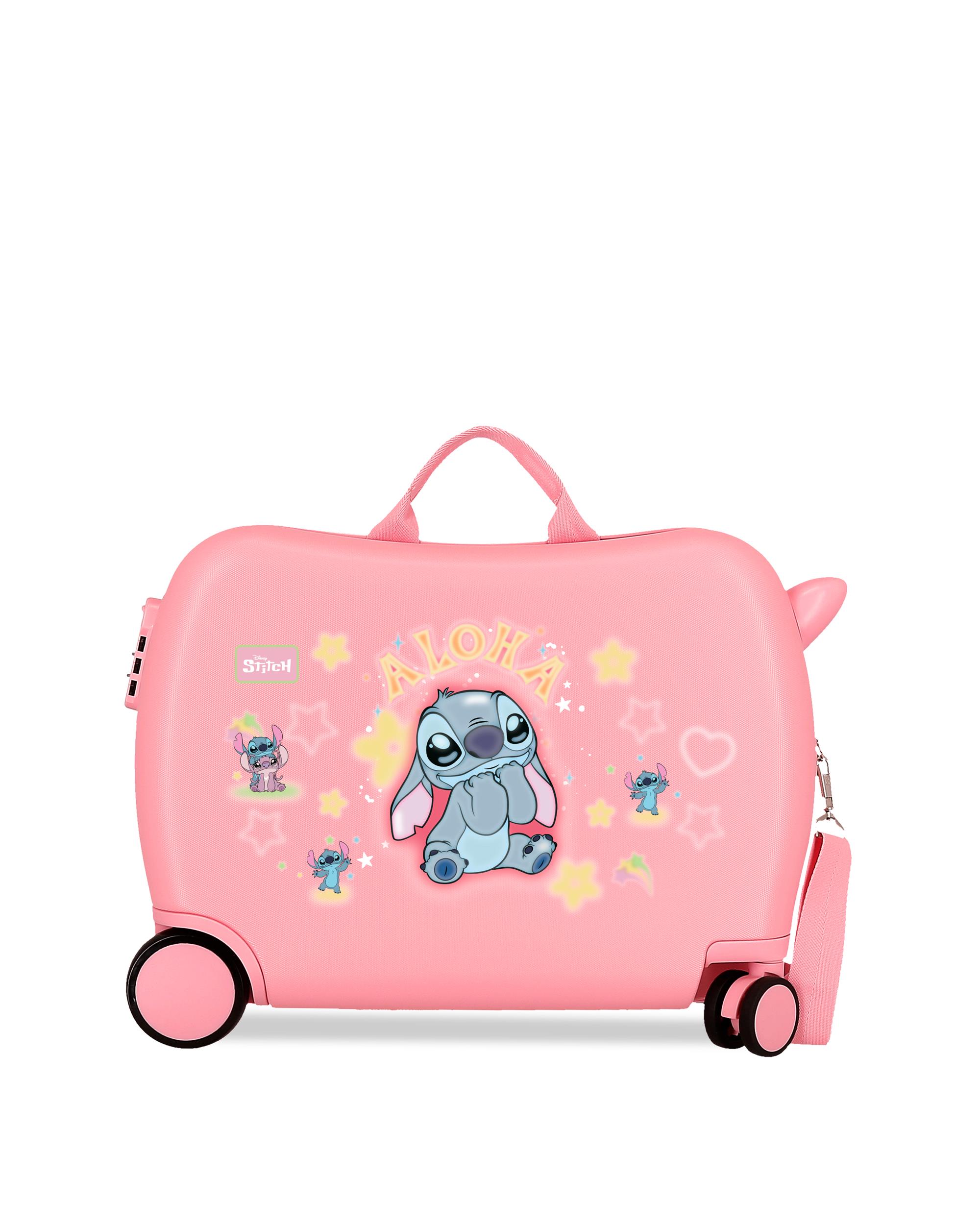 Disney - Maleta infantil 2 ruedas multidireccionales 50 cm stitch you&me abs rígida con capacidad de 34l.