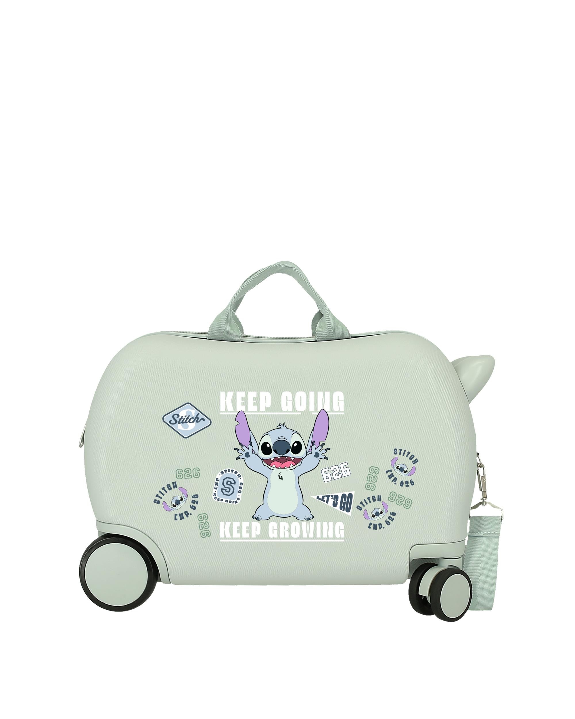 Disney - Maleta infantil 2 ruedas multidireccionales 45 cm stitch keep going abs rígida con capacidad de 24,6l.
