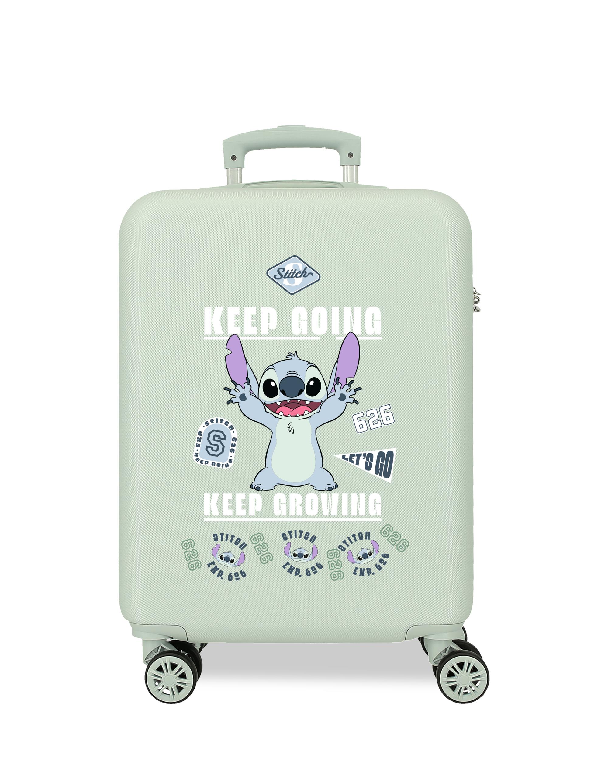 Imagen 1 de Maleta de cabina 55 cm stitch keep going abs rígida con capacidad de 35l - Disney - Verde Verde