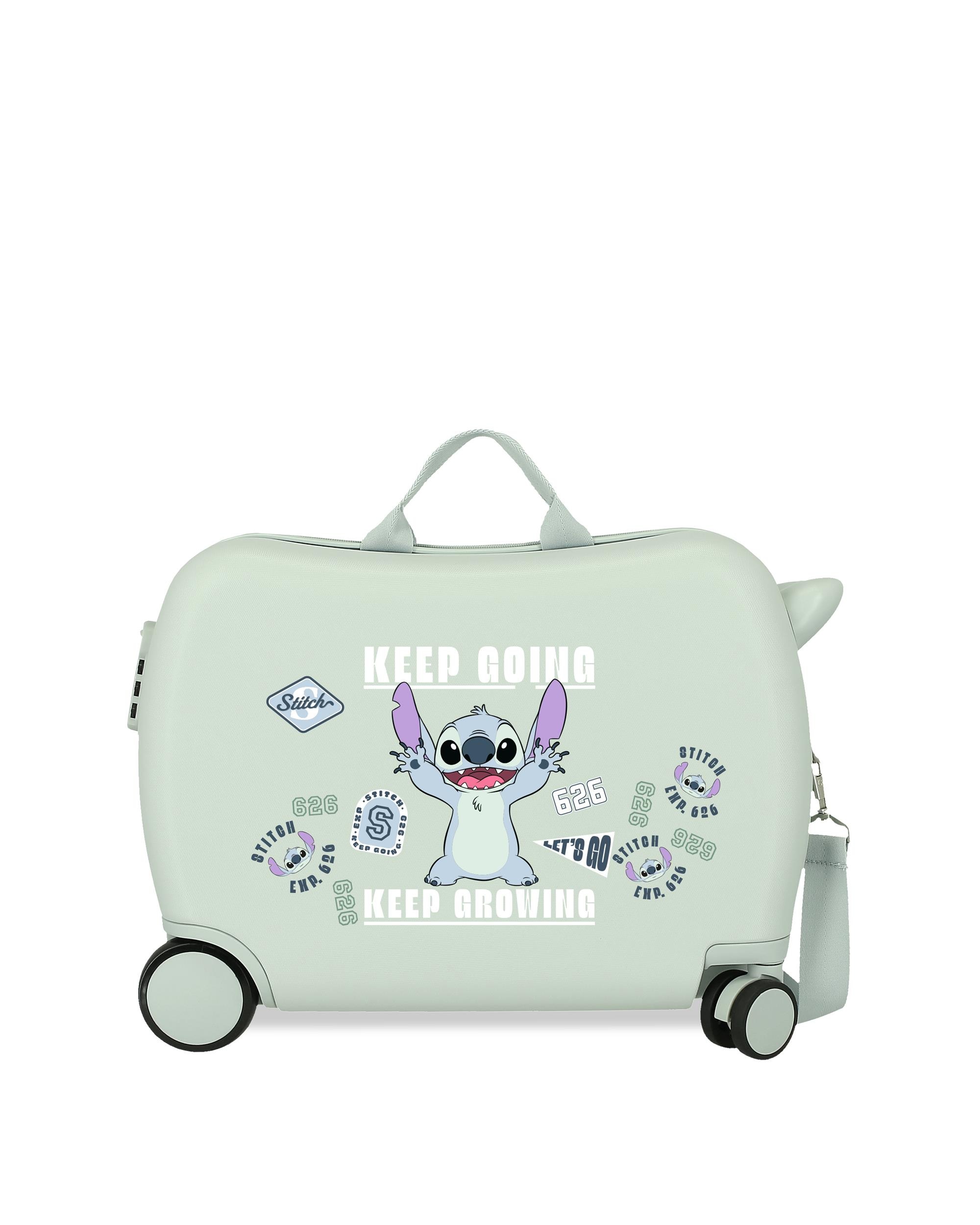 Imagen 1 de Maleta infantil 2 ruedas multidireccionales 50 cm stitch keep going abs rígida con capacidad de 34l Verde
