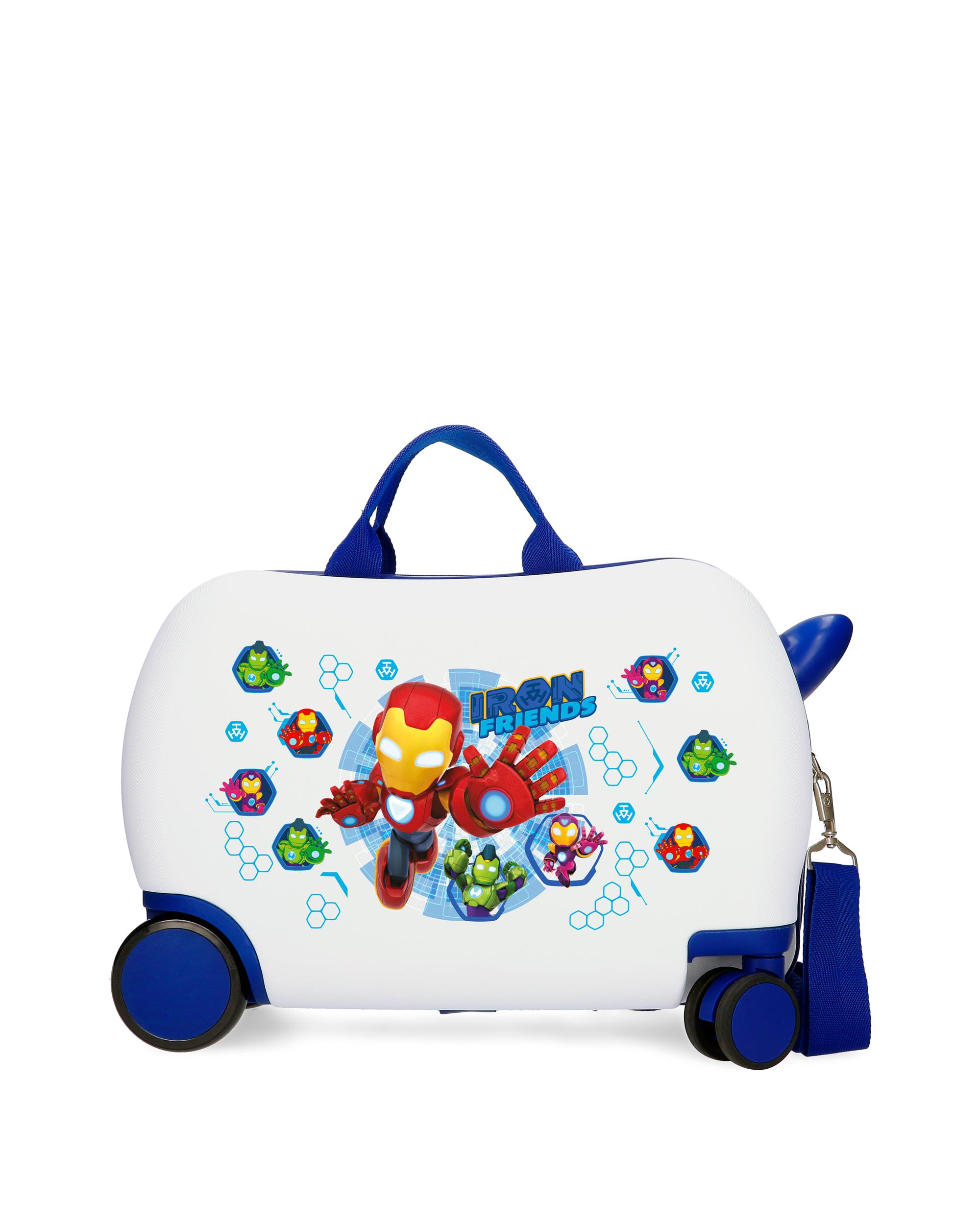 Personajes - Maleta infantil 2 ruedas multidireccionales 45 cm iron friends abs rígida con capacidad de 24,6l.