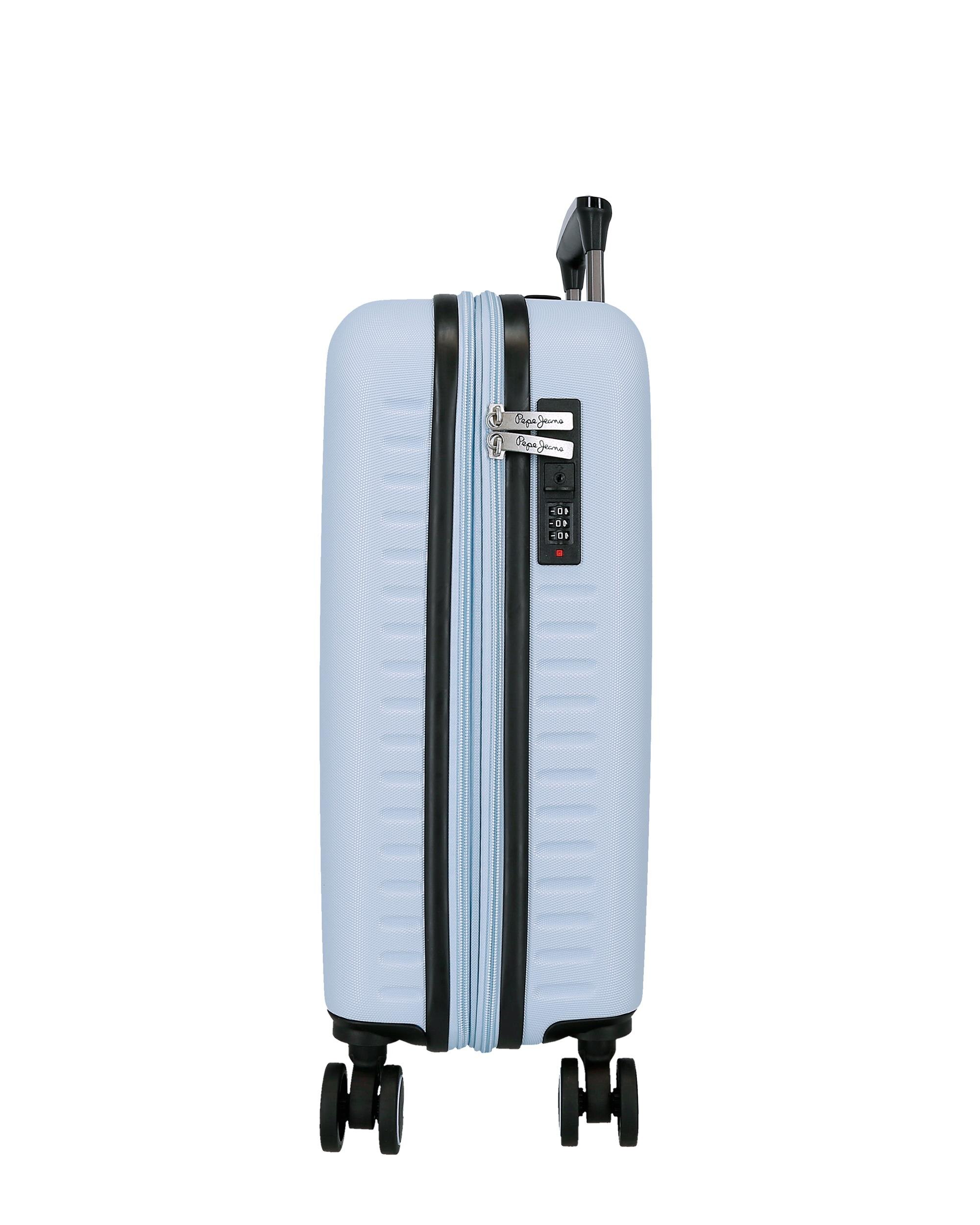Imagen 2 de Maleta de cabina 55 cm expandible pjl olivia abs rígida hasta 37 l azul claro - Pepe Jeans - Azul Azul
