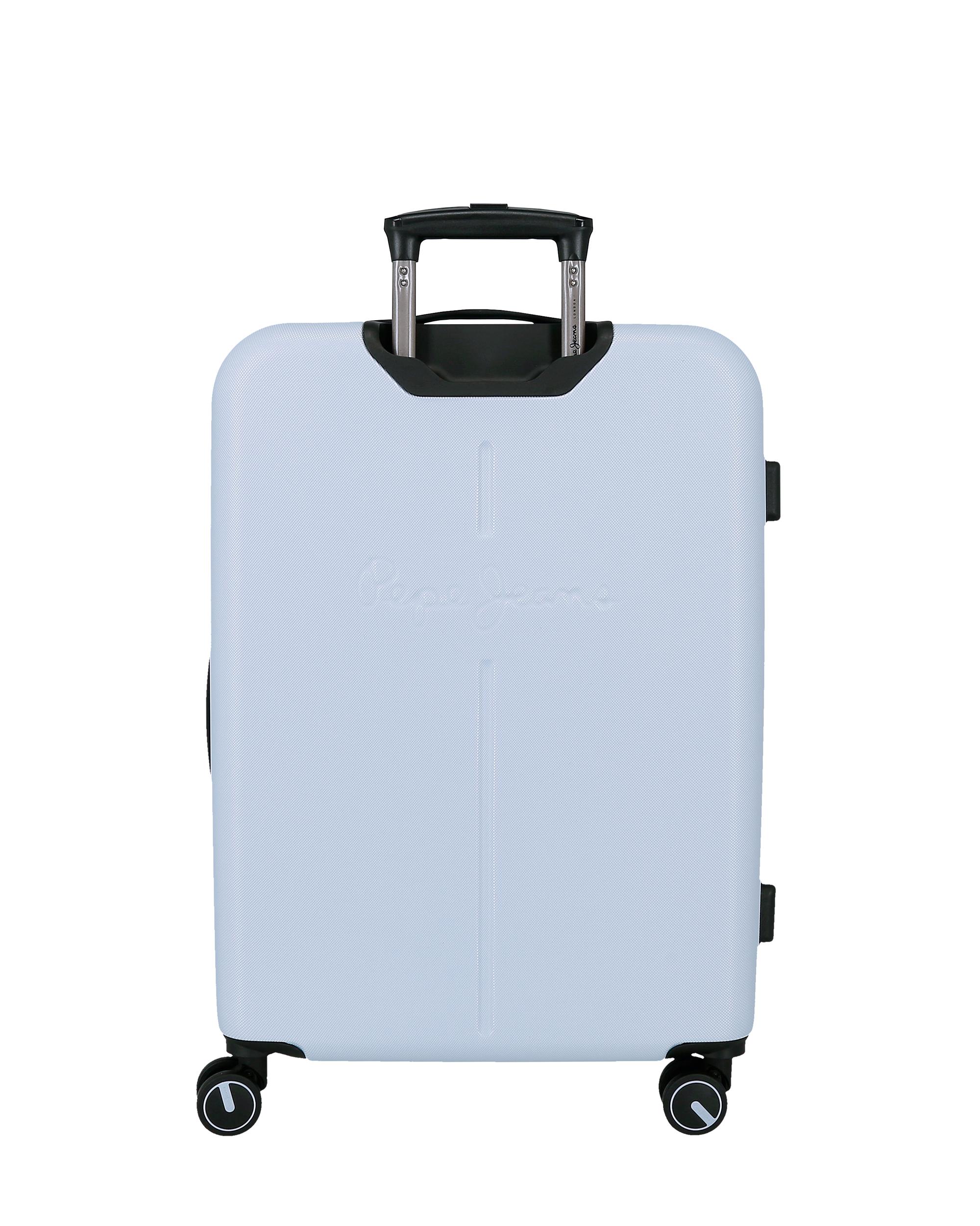 Imagen 3 de Juego de maletas 55-68 cm expandible pjl olivia abs rígida hasta 109 l azul claro - Pepe Jeans - Azul Azul