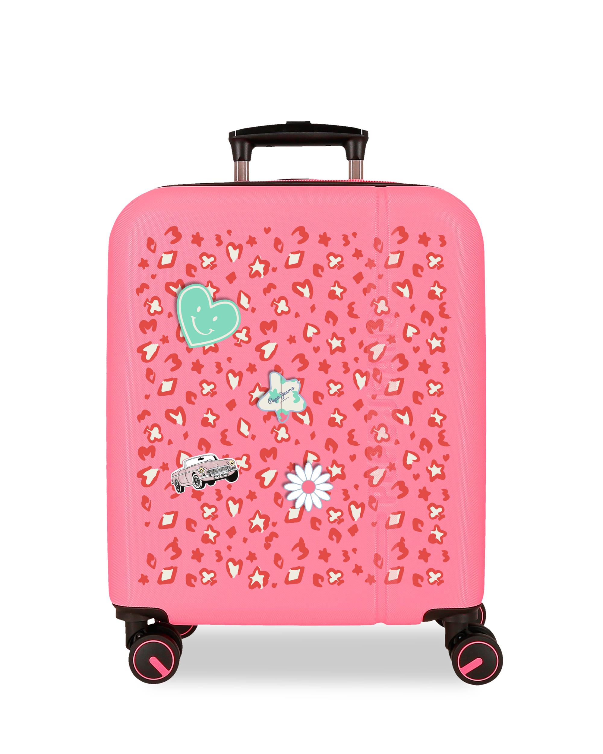 Imagen 1 de Maleta de cabina 55 cm expandible pjl evelyn abs rígida hasta 44 l fucsia Rosa