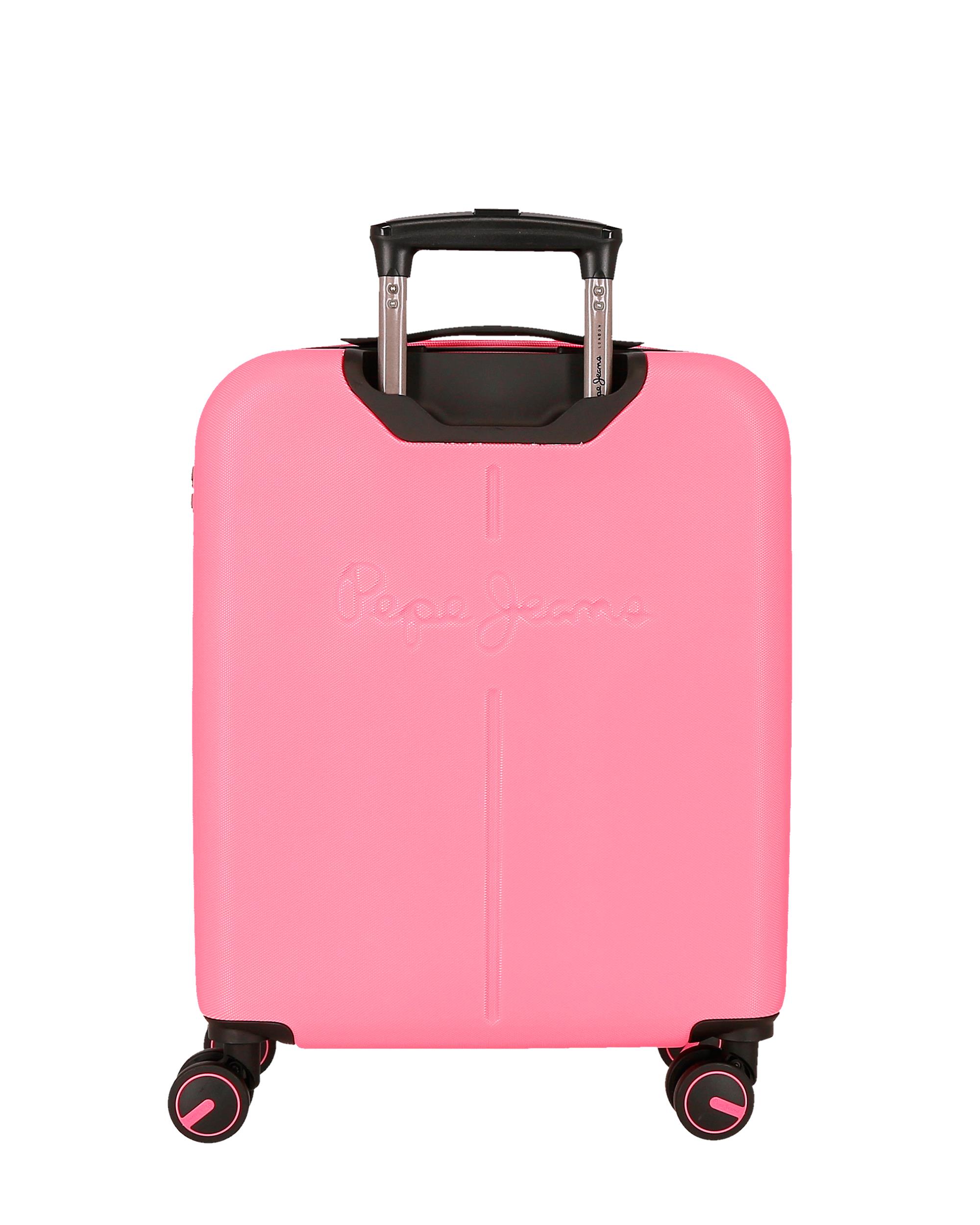 Imagen 3 de Maleta de cabina 55 cm expandible pjl evelyn abs rígida hasta 44 l fucsia - Pepe Jeans - Rosa Rosa