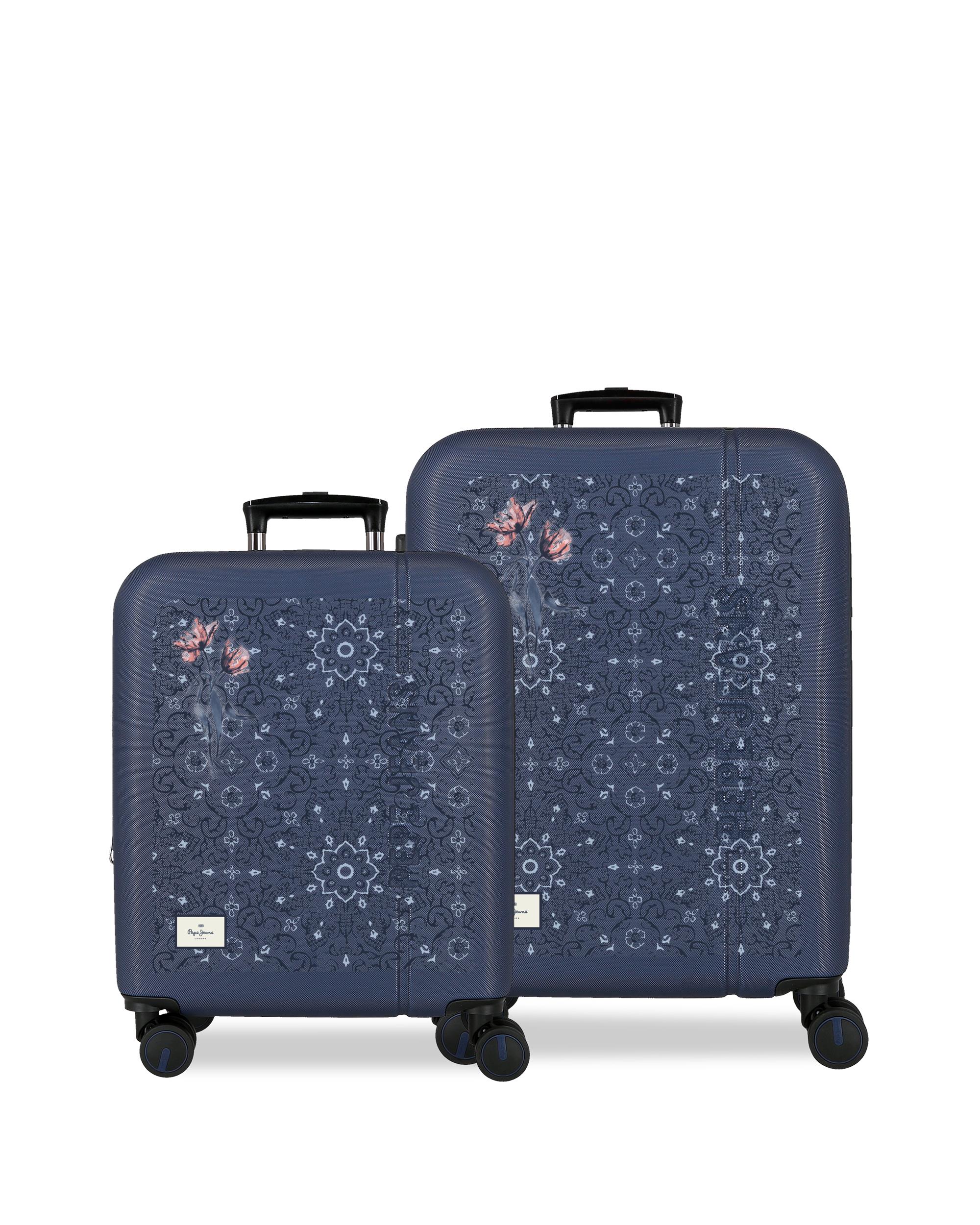 Pepe Jeans - Juego de maletas 55-68 cm expandible pjl lenay abs rígida hasta 109 l.