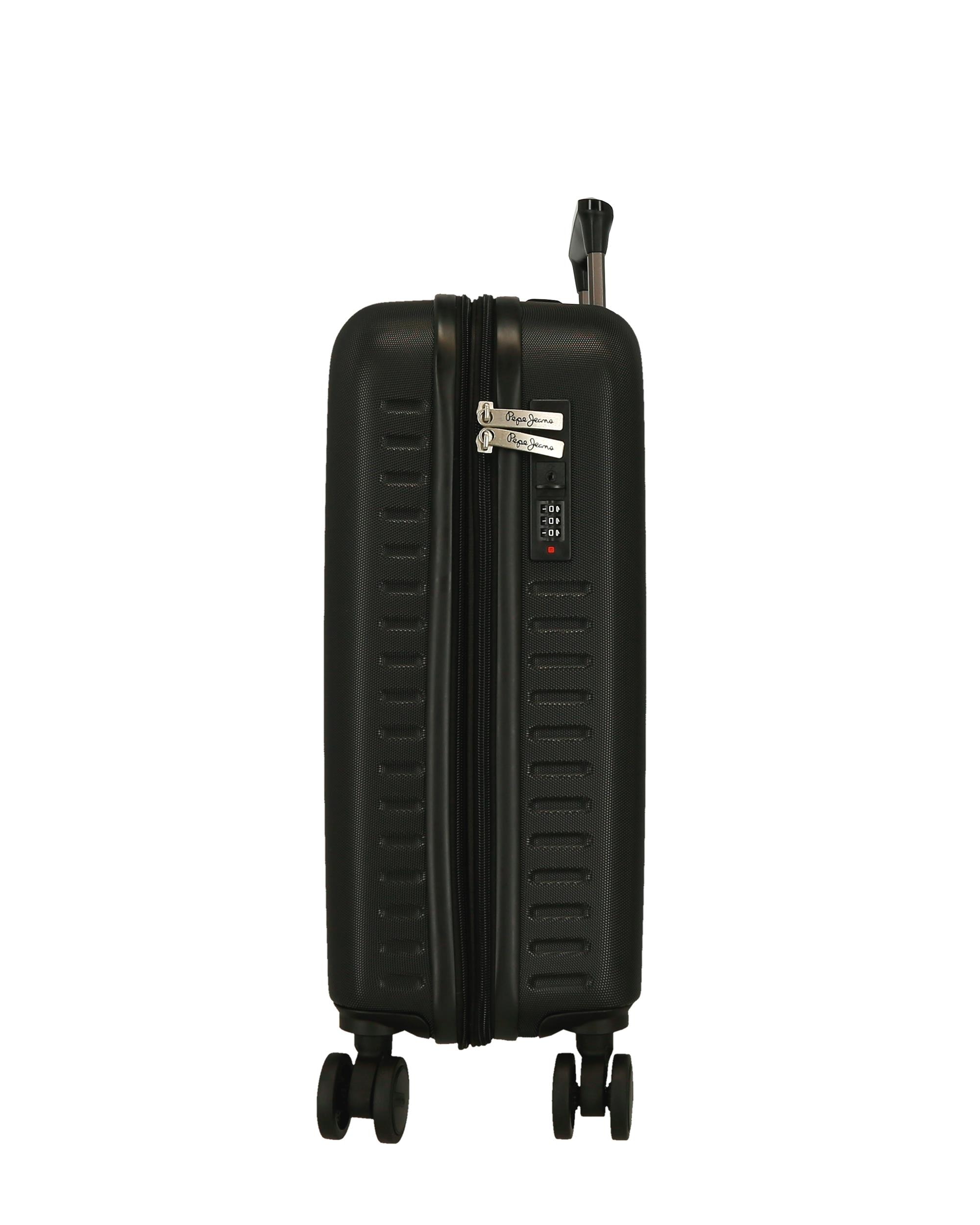 Imagen 2 de Maleta de cabina 55 cm expandible pjl aris abs rígida hasta 44 l marino - Pepe Jeans - Negro Negro