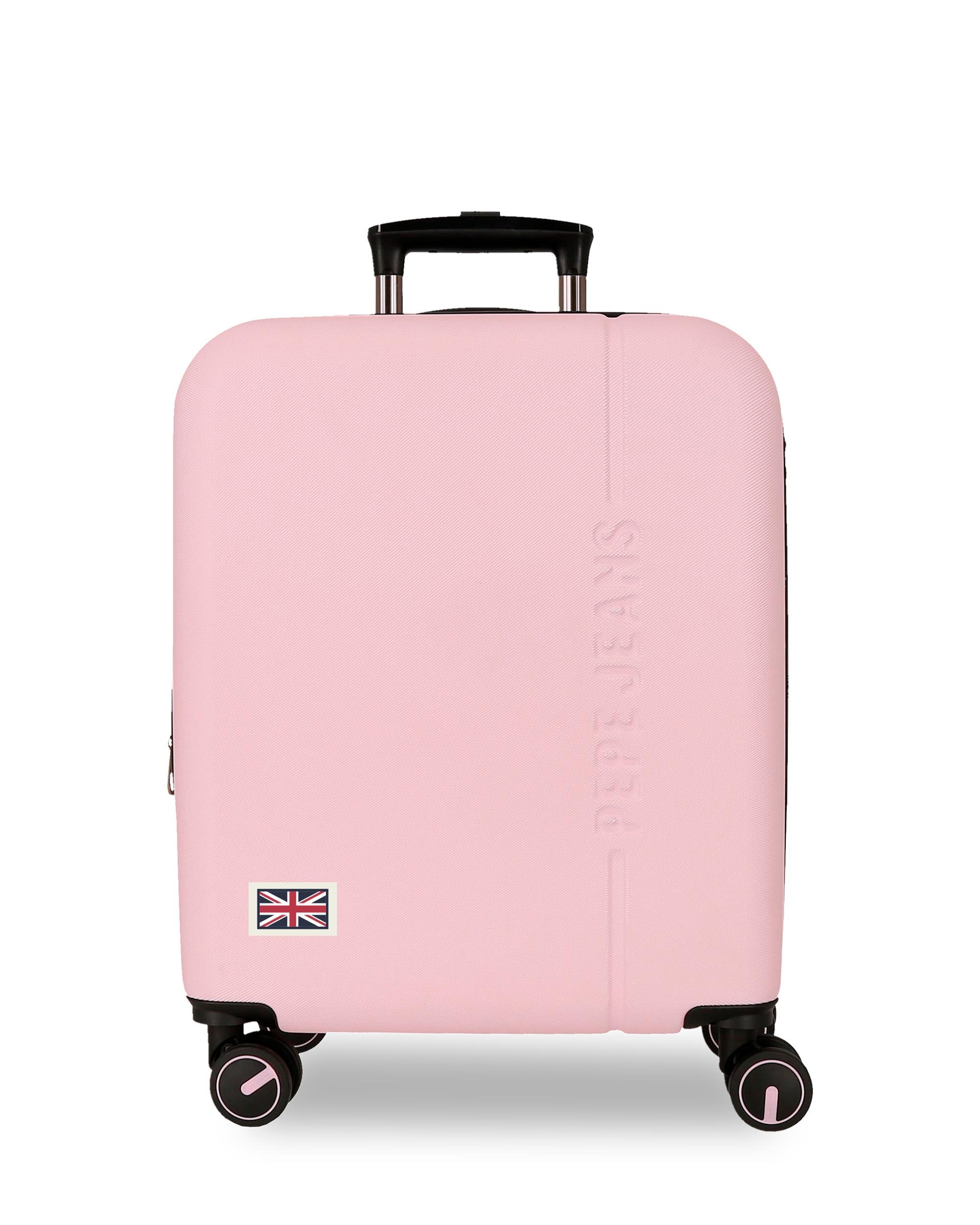 Imagen 1 de Maleta de cabina 55 cm expandible pjl aris abs rígida hasta 44 l marino - Pepe Jeans - Rosa Rosa
