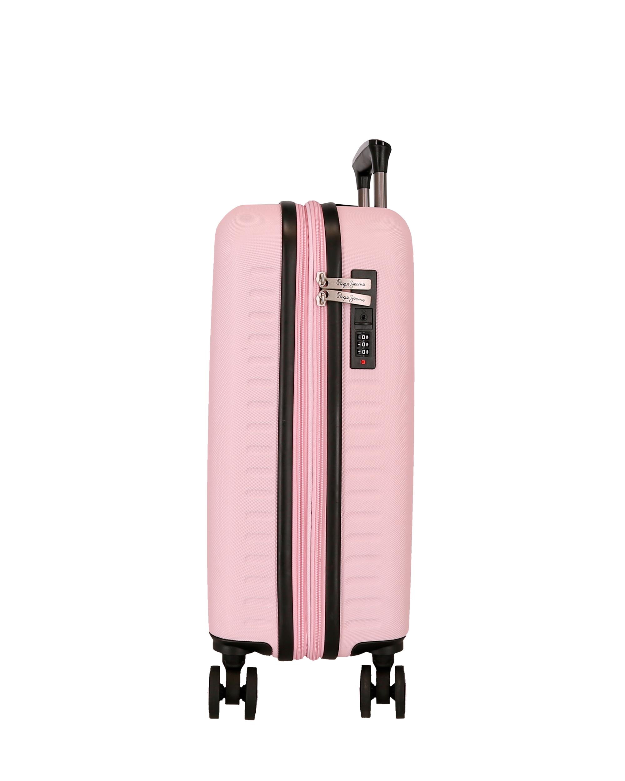 Imagen 2 de Maleta de cabina 55 cm expandible pjl aris abs rígida hasta 44 l marino - Pepe Jeans - Rosa Rosa