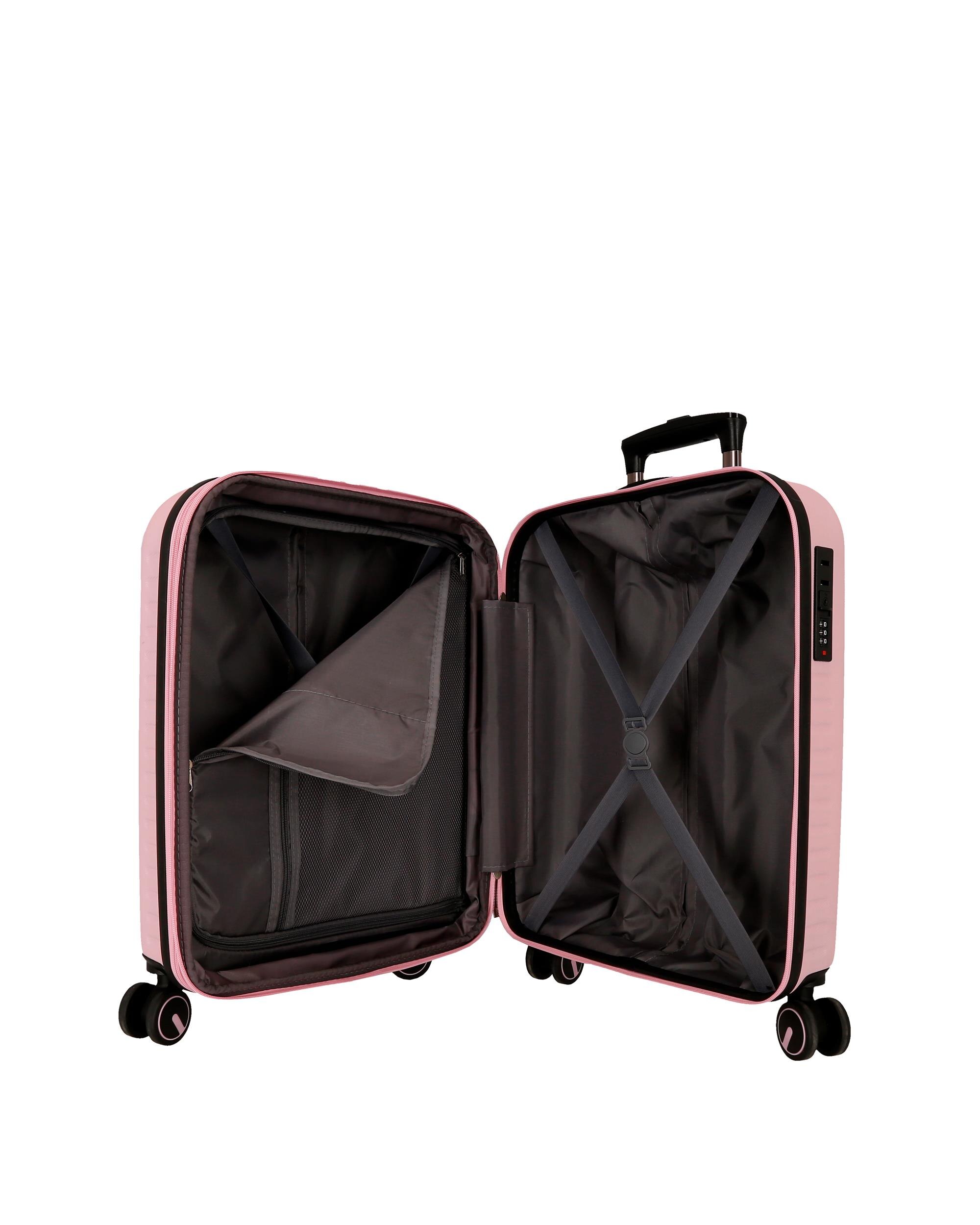 Imagen 5 de Maleta de cabina 55 cm expandible pjl aris abs rígida hasta 44 l marino - Pepe Jeans - Rosa Rosa