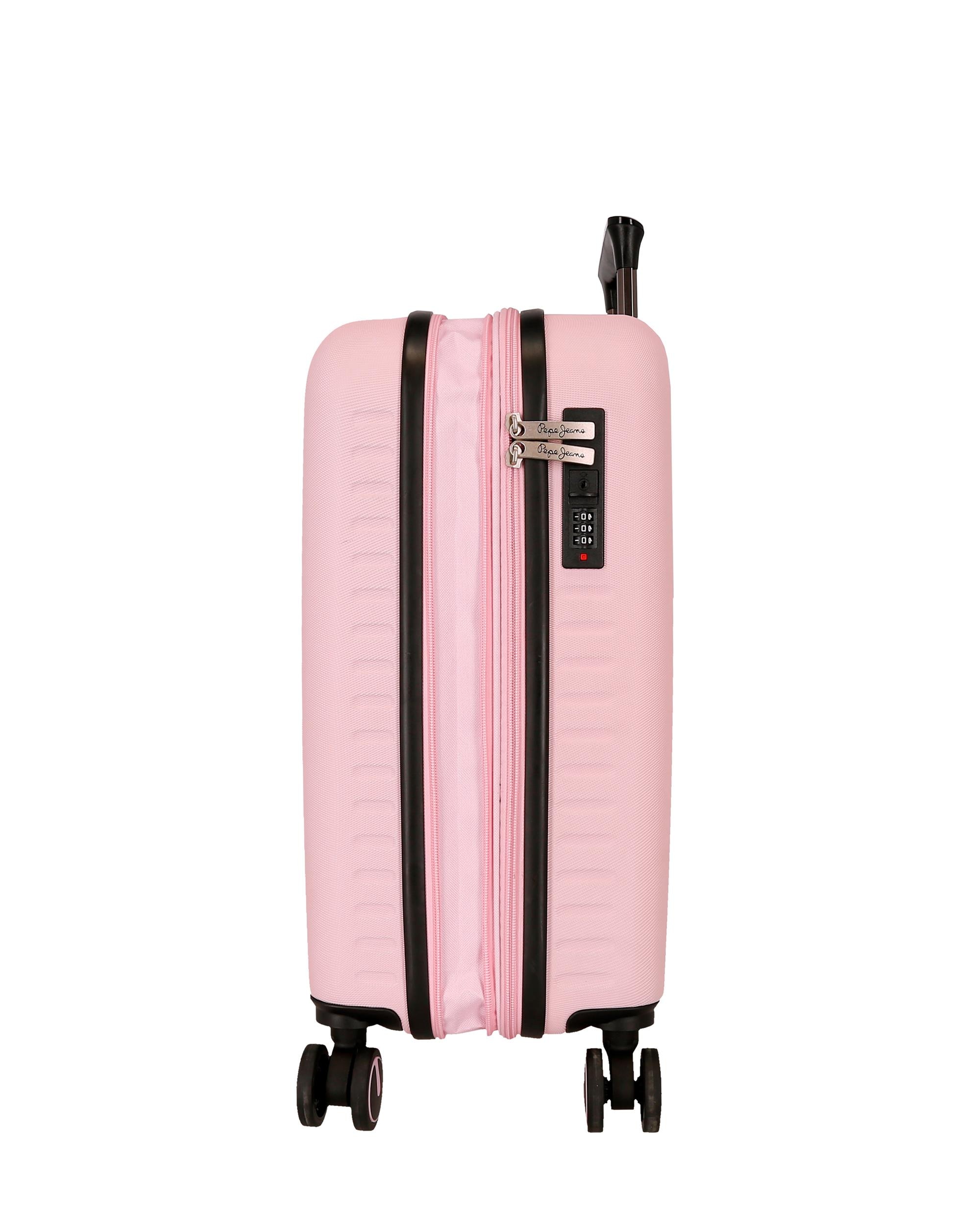 Imagen 6 de Maleta de cabina 55 cm expandible pjl aris abs rígida hasta 44 l marino - Pepe Jeans - Rosa Rosa