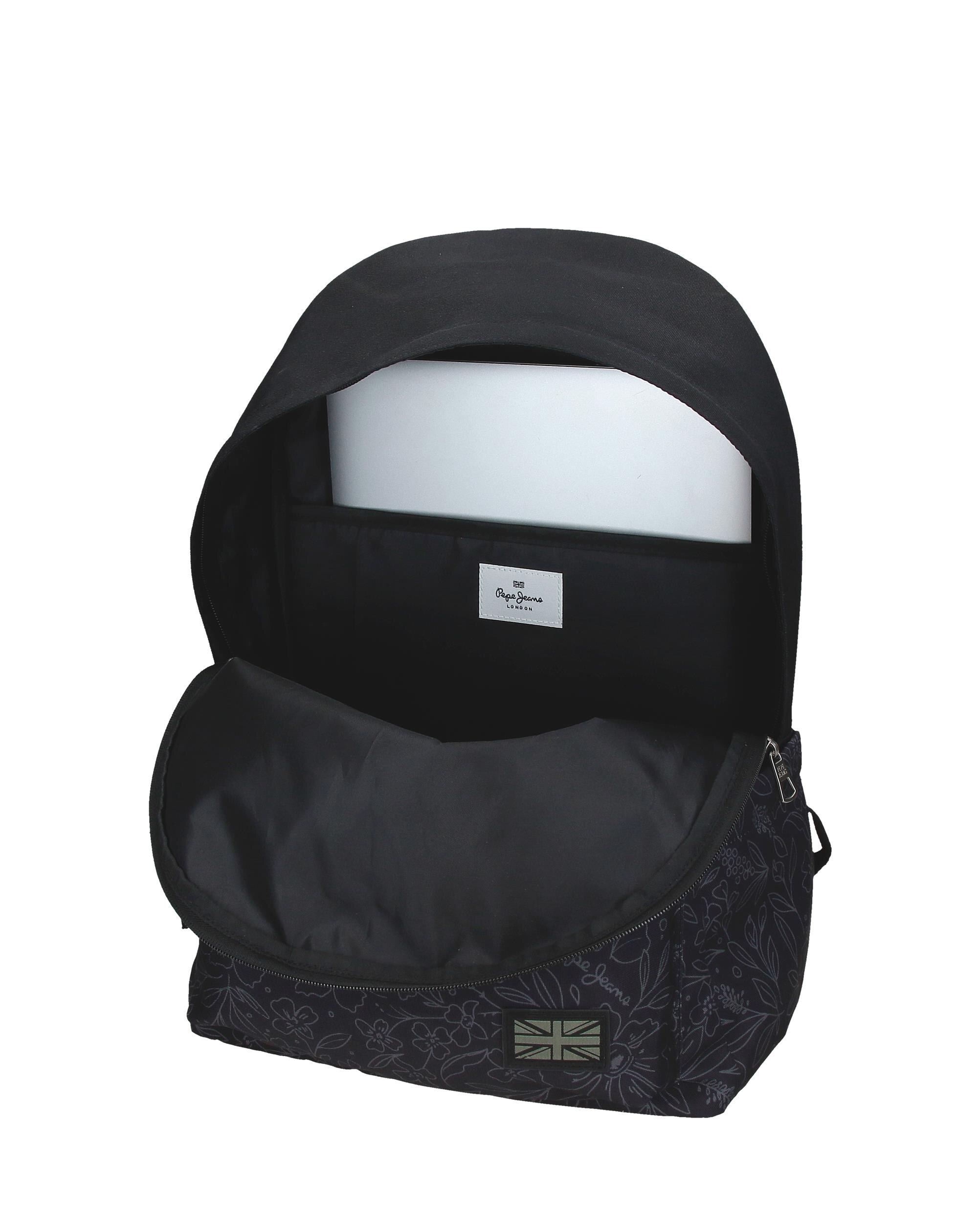 Mochila escolar 44 cm PJL Eloise con carro negro Negro-4