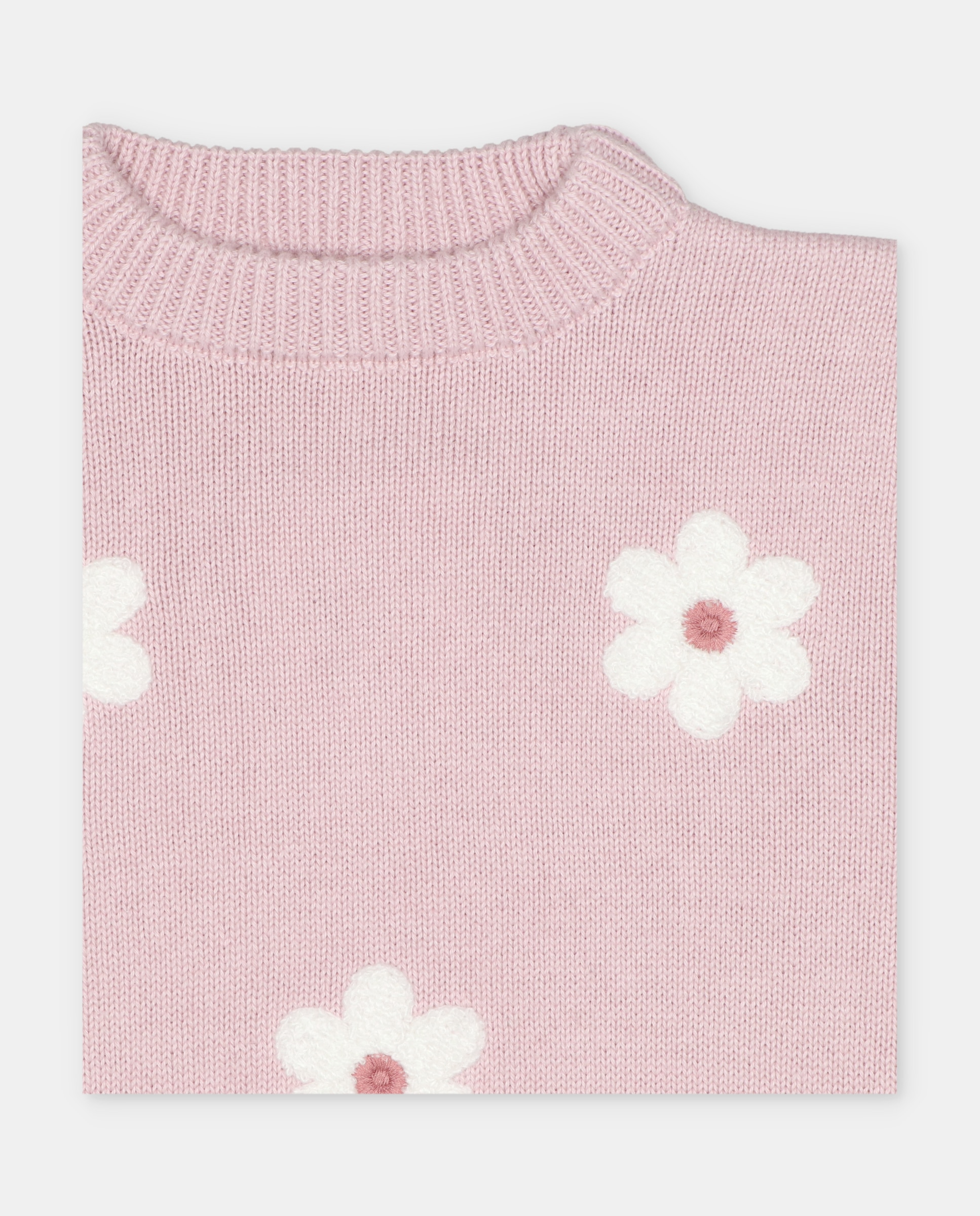 Jersey de niña con dibujo frontal. - Martín Aranda - Rosa claro Rosa claro-3
